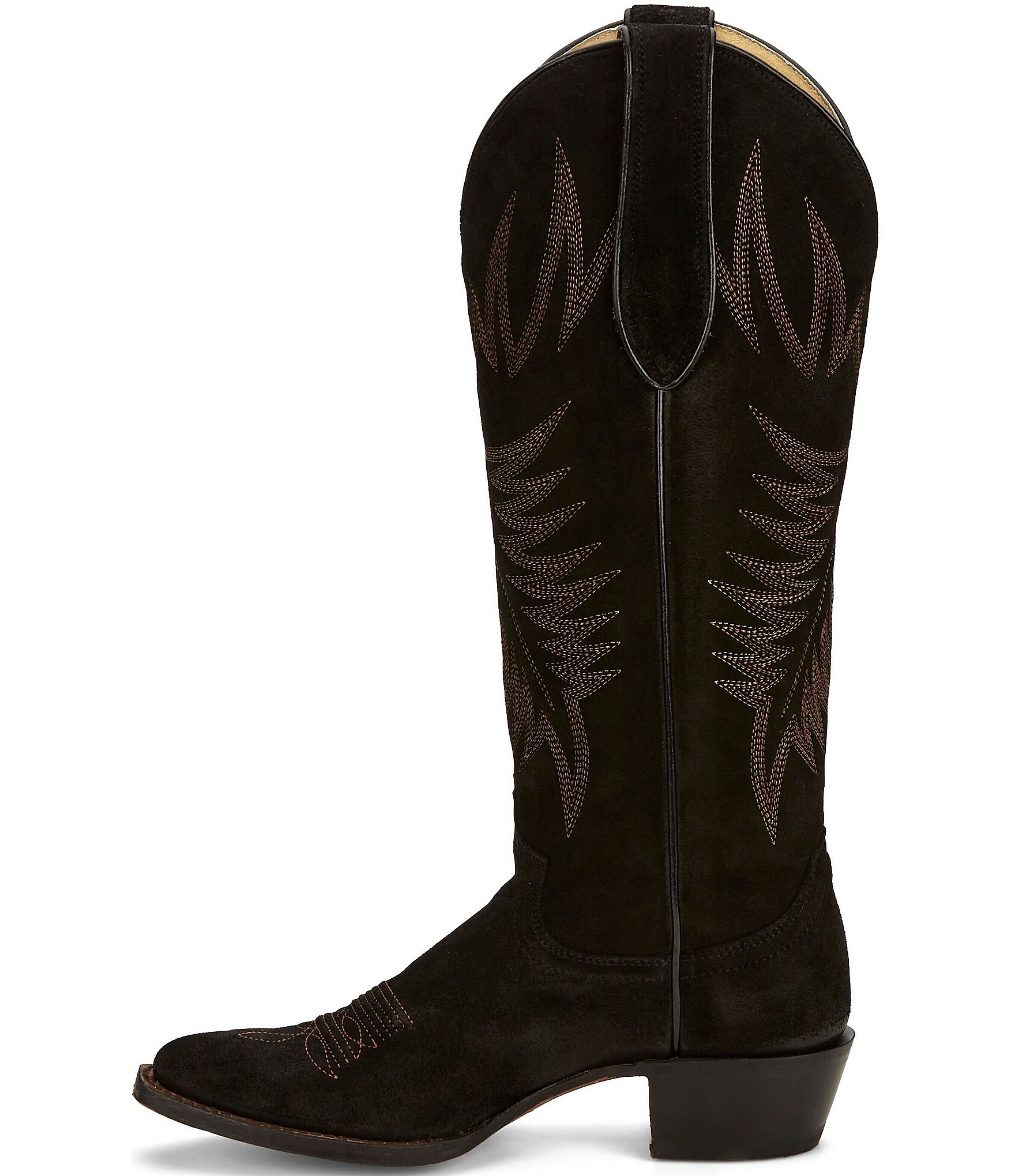 Justin Boots Clara Suede Western Boots