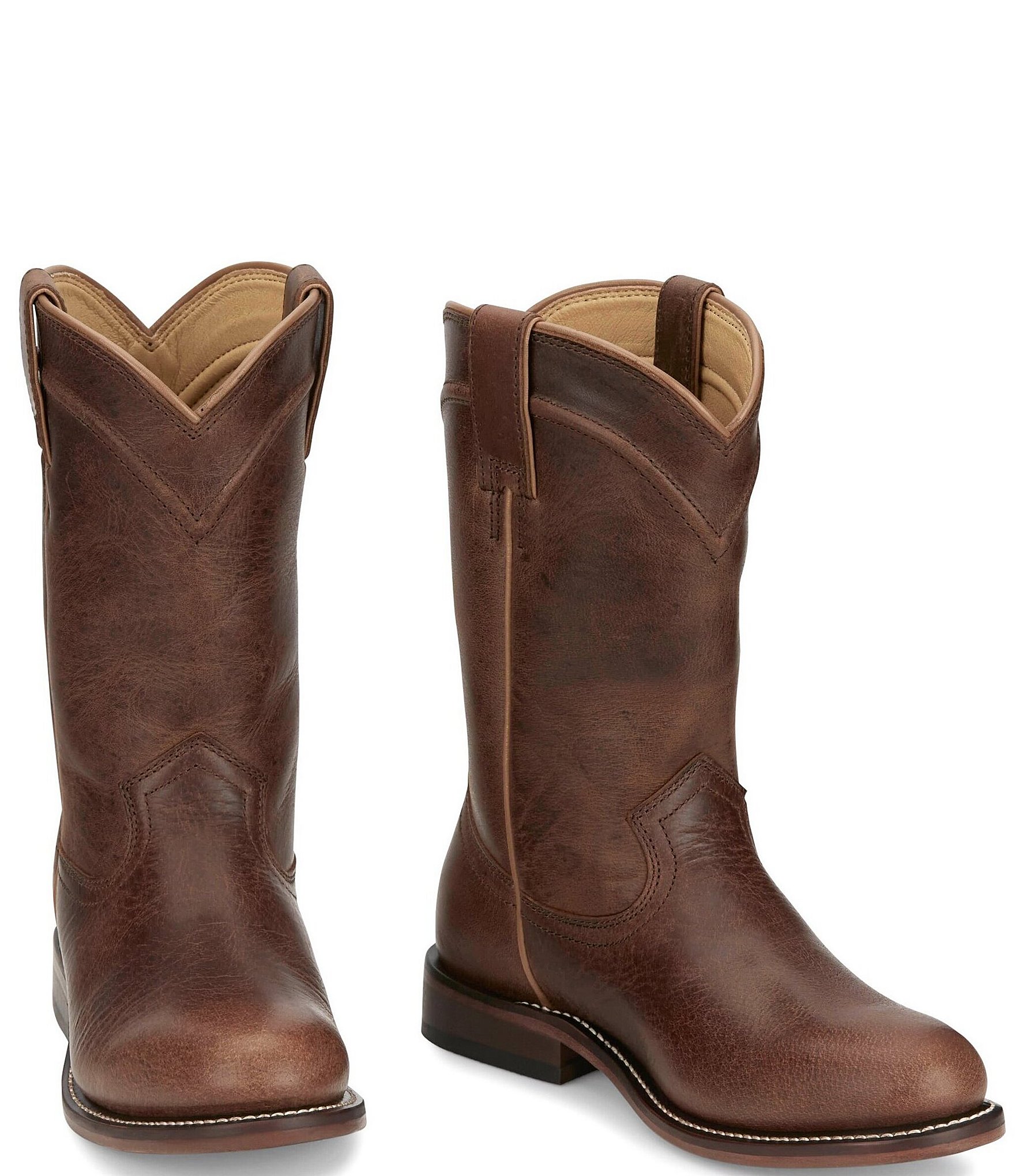 Justin Boots Holland Leather Western Booties