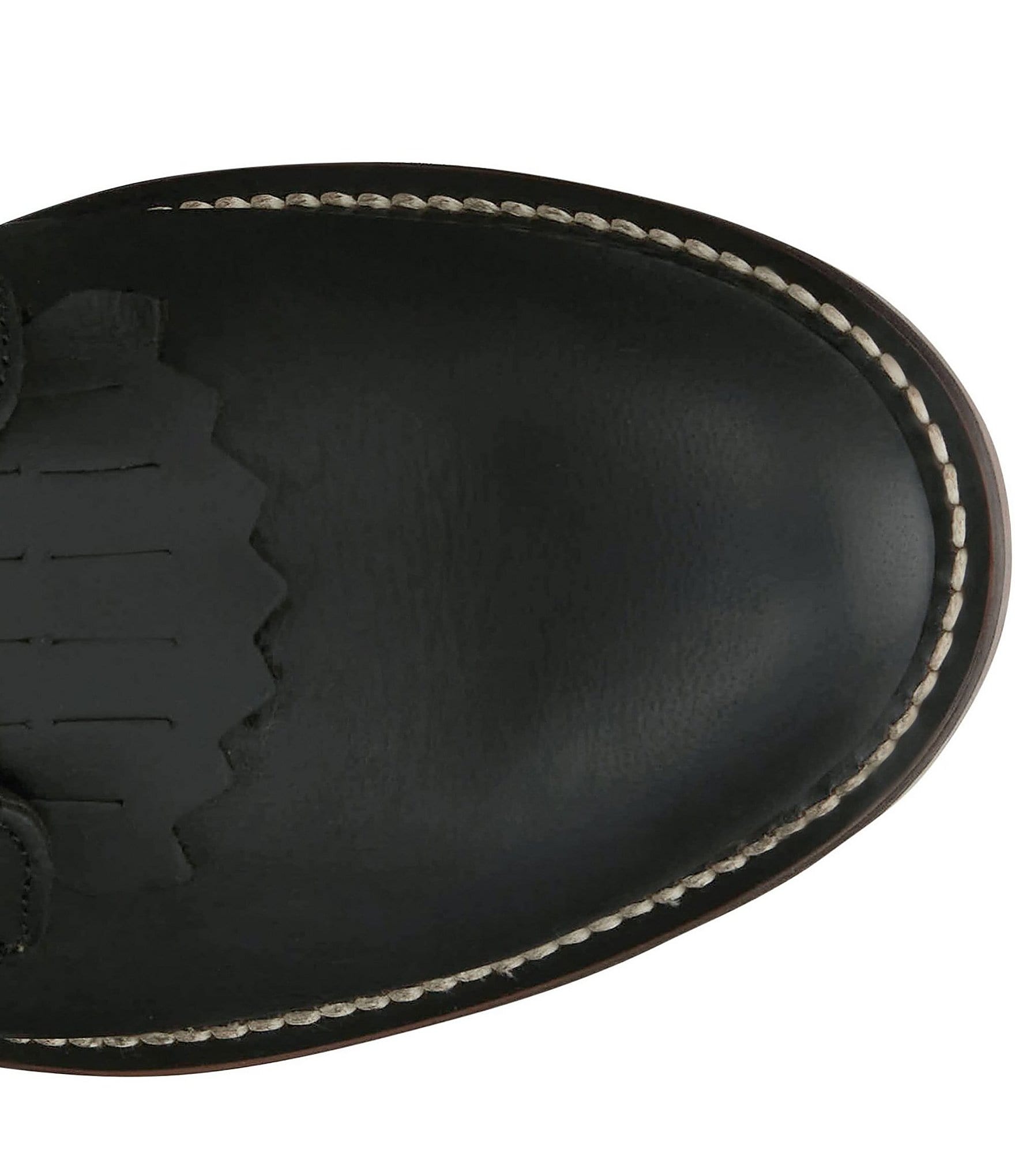 Justin Boots Mckean Leather Kiltie Lace Up Booties