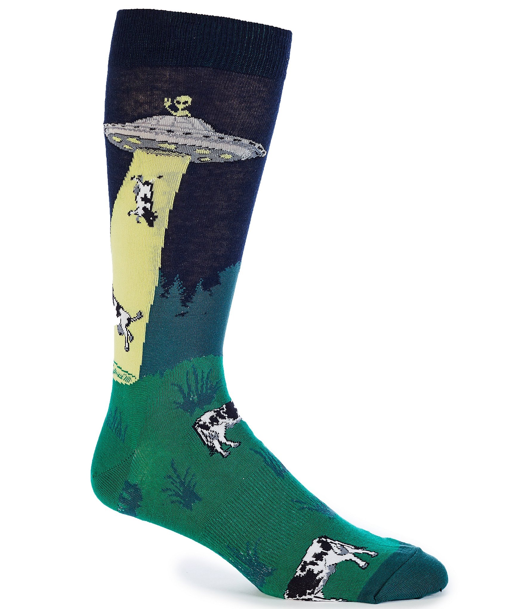 K. Bell Novelty Dairy Thief Crew Socks