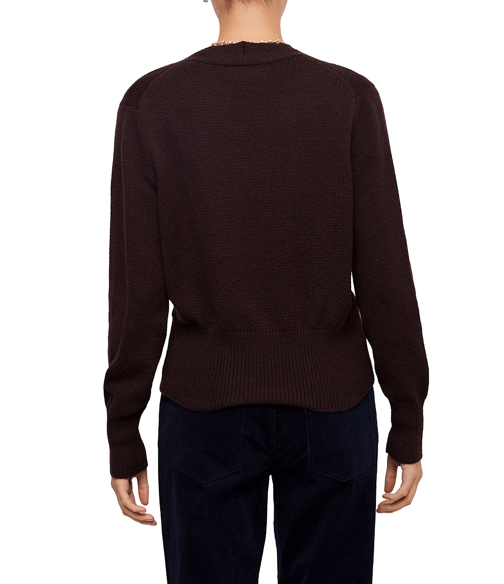 Karen Kane Knit V-Neck Long Sleeve Wrap