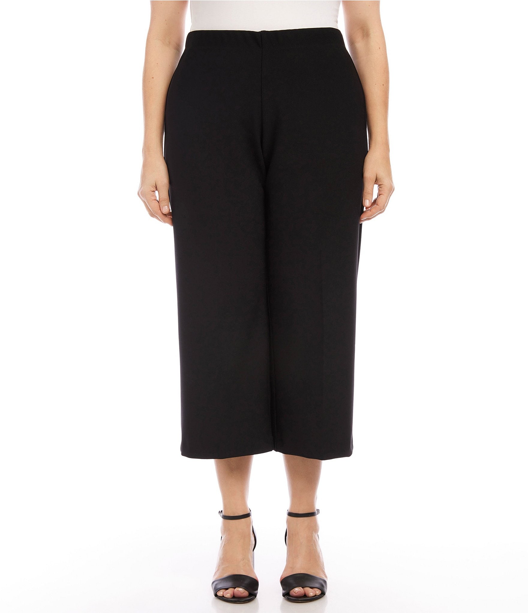 Karen Kane Plus Size Cropped Pull-On Pants | Dillard's