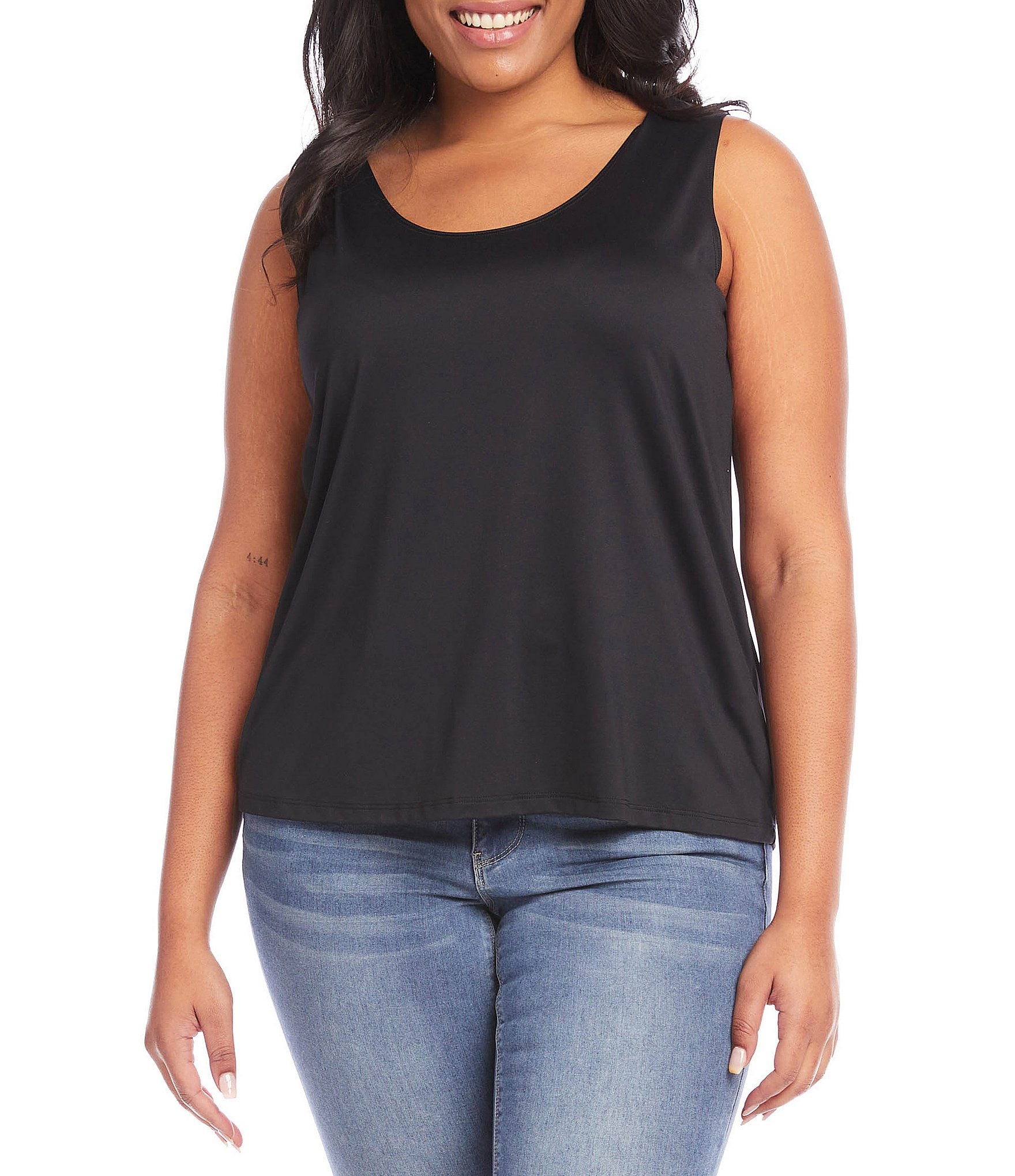 sleeveless blouse: Women's Plus Size Clothing