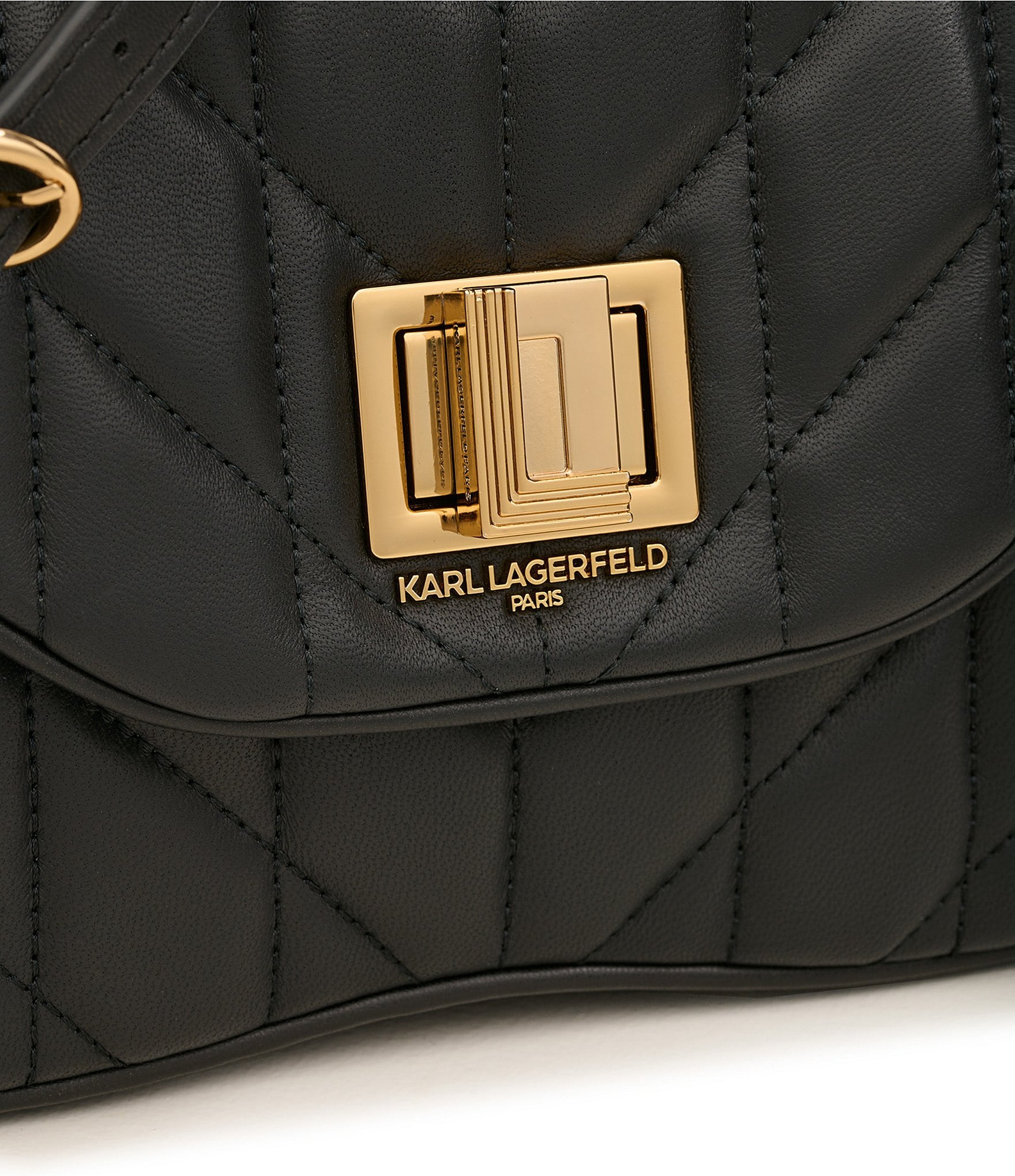 KARL LAGERFELD PARIS Agyness Flap Top Satchel Bag