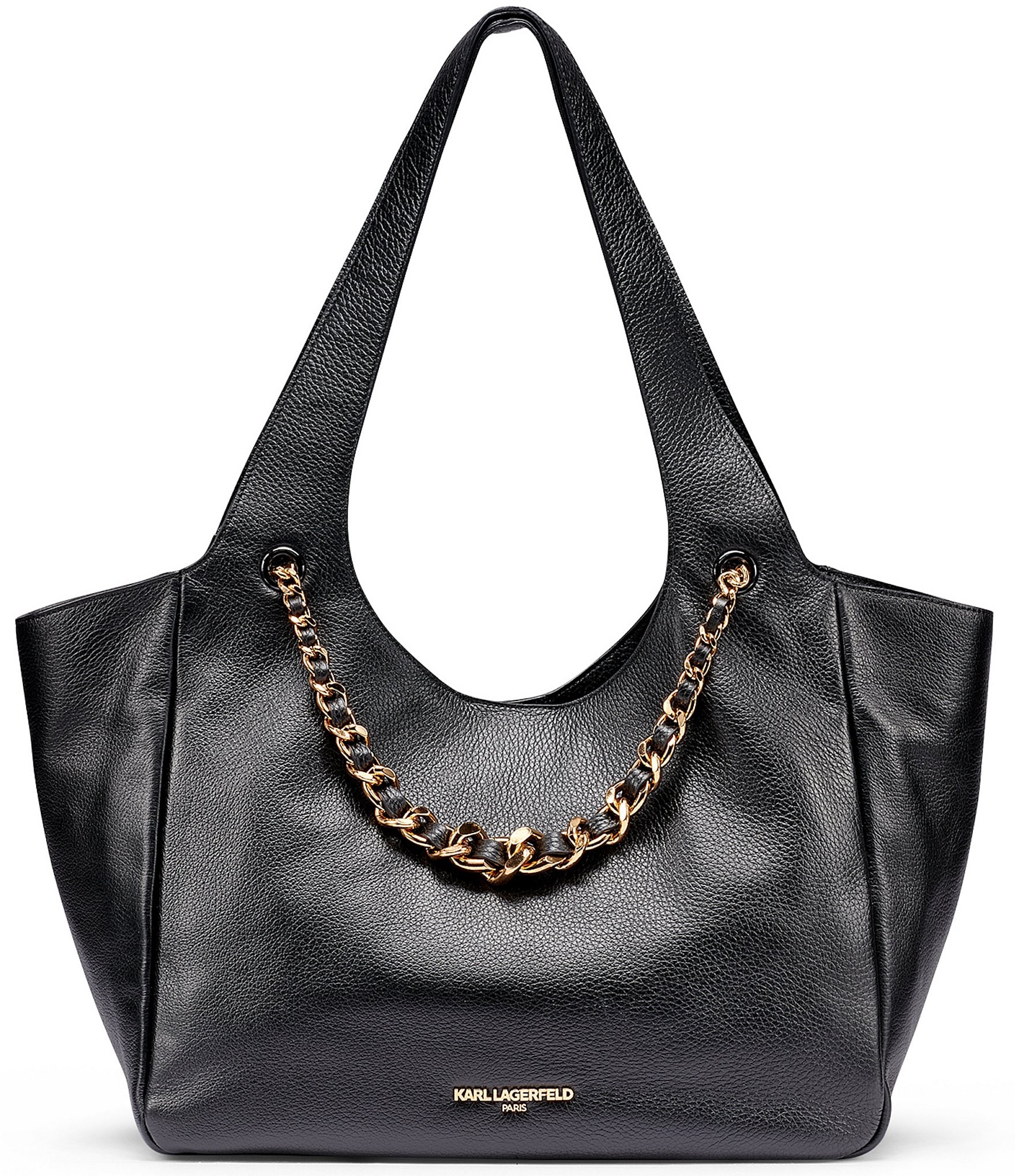 KARL LAGERFELD PARIS Amandine Chain Tote Shoulder Bag