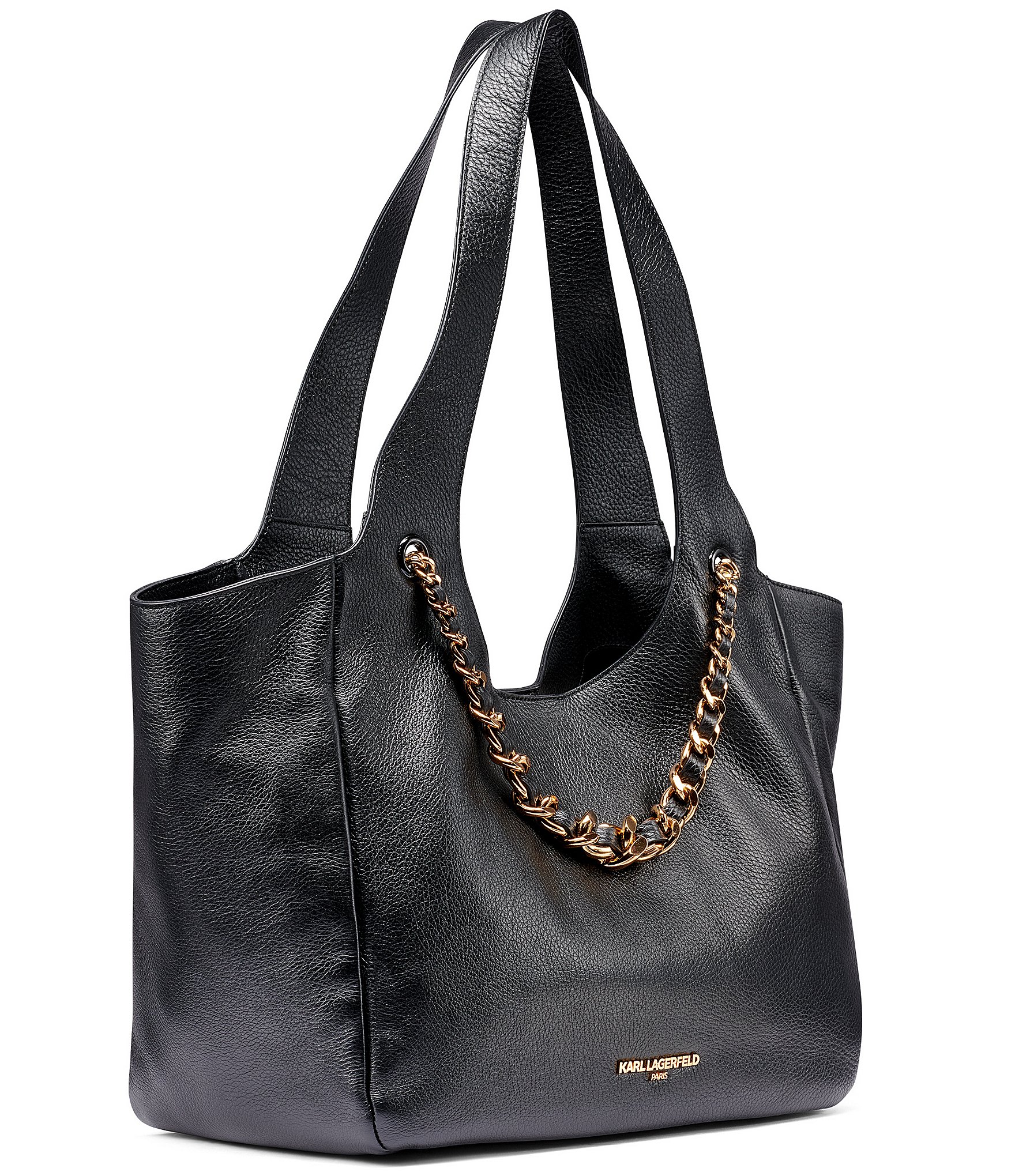 KARL LAGERFELD PARIS Amandine Chain Tote Shoulder Bag