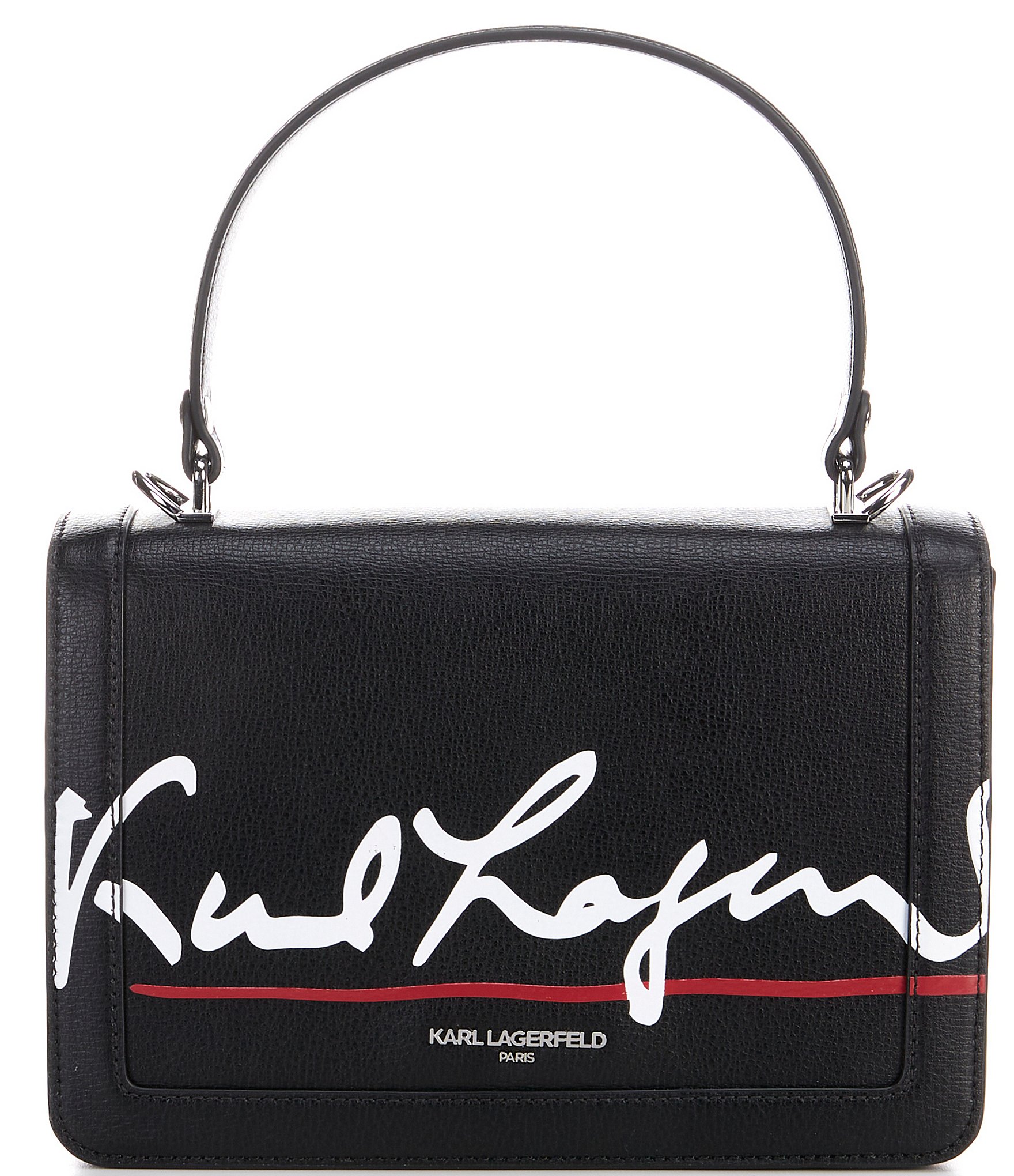 New Karl Lagerfeld Paris Sparkle Clutch, Wristlet, Black