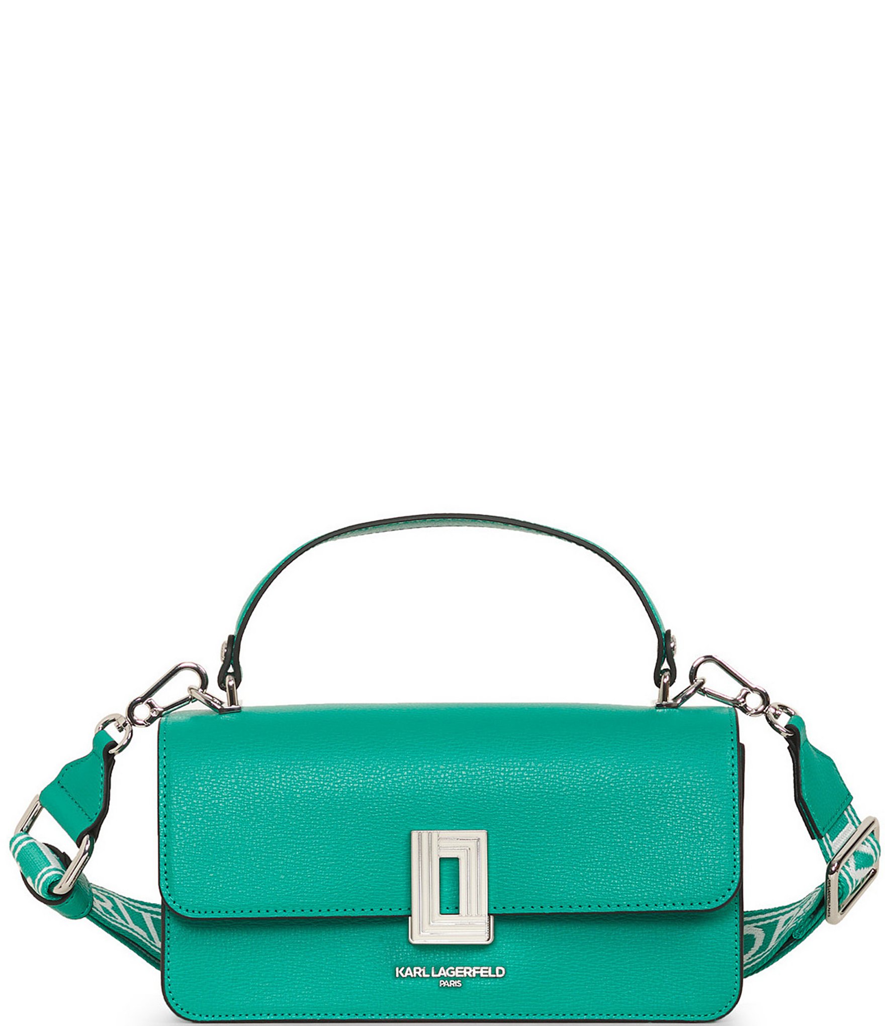 KARL LAGERFELD PARIS Green Lake Simone Crossbody Bag | Dillard's