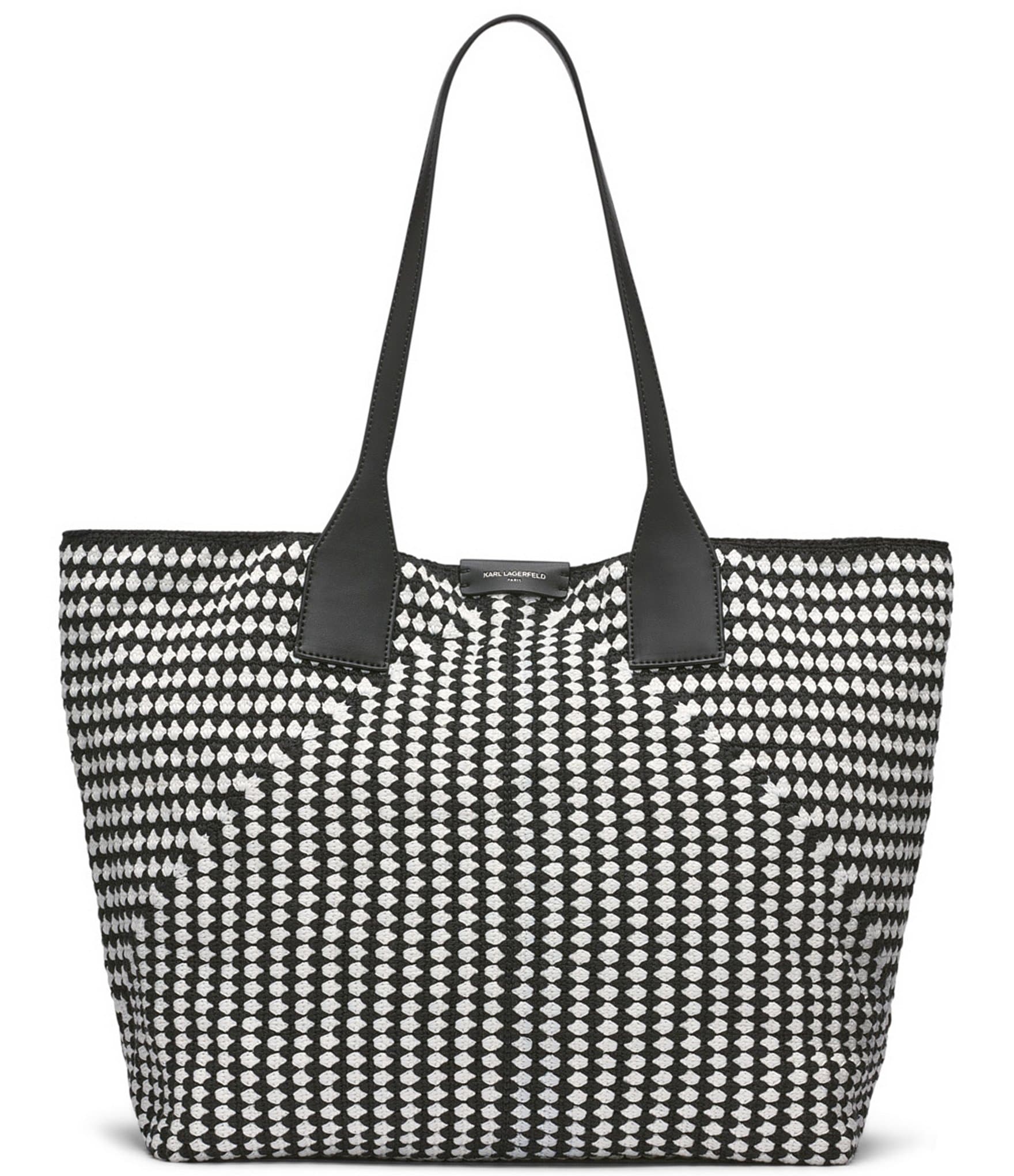 KARL LAGERFELD PARIS Henriette Woven Tote