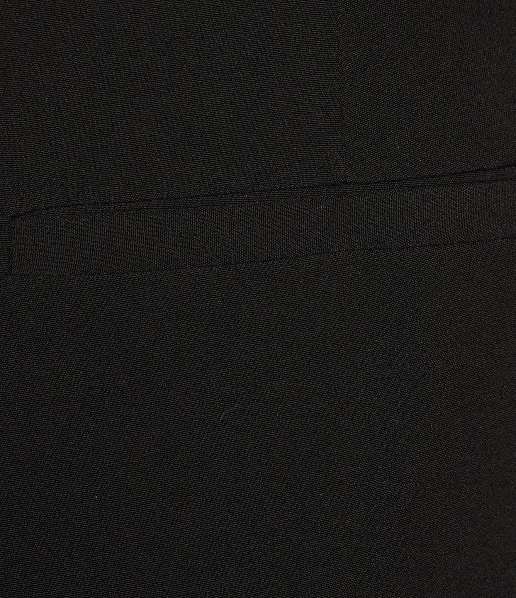 KARL LAGERFELD PARIS High Waisted Full Length Sailor Button Pocket Pants