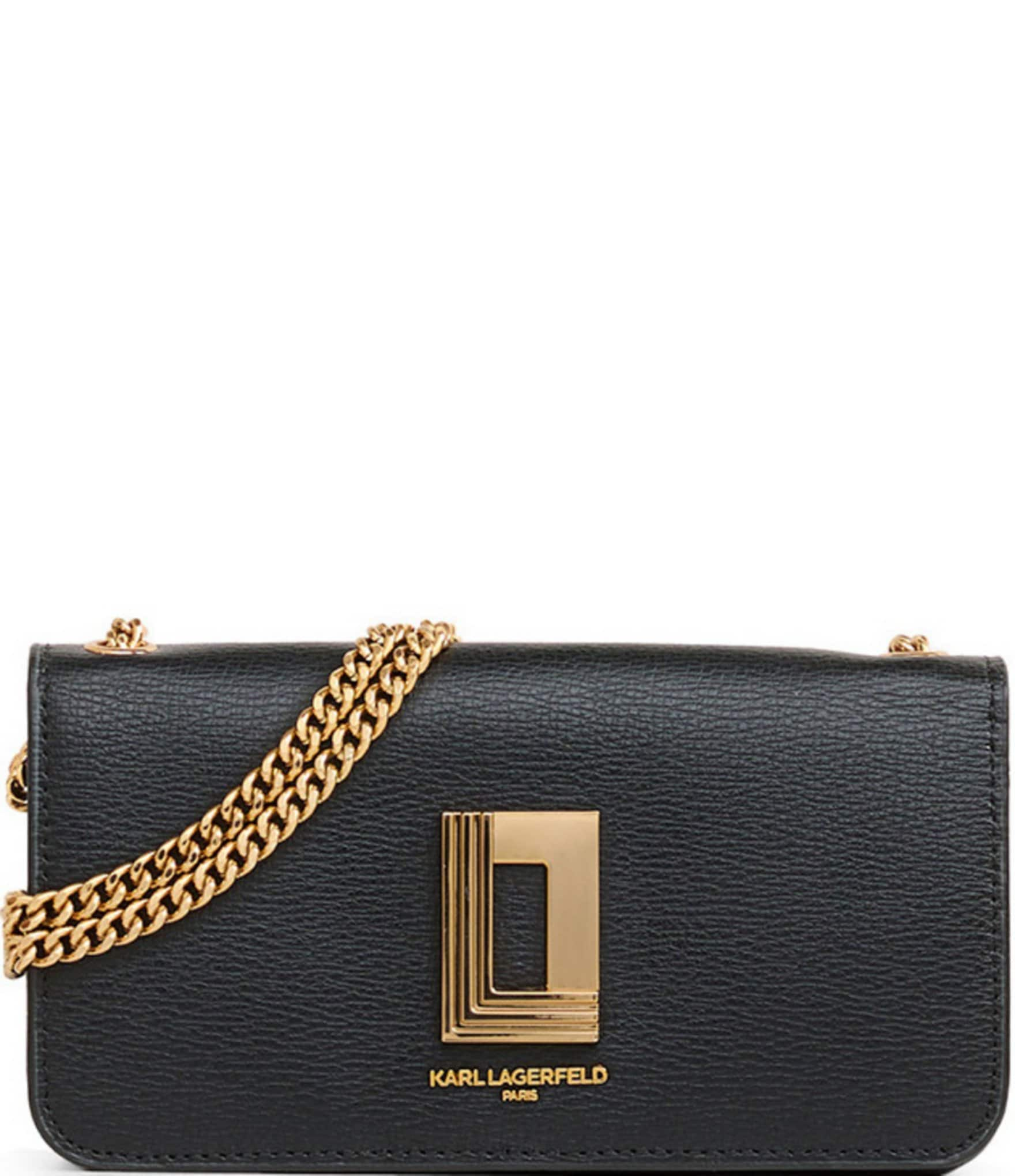 KARL LAGERFELD PARIS Kosette Gold Hardware Crossbody Bag