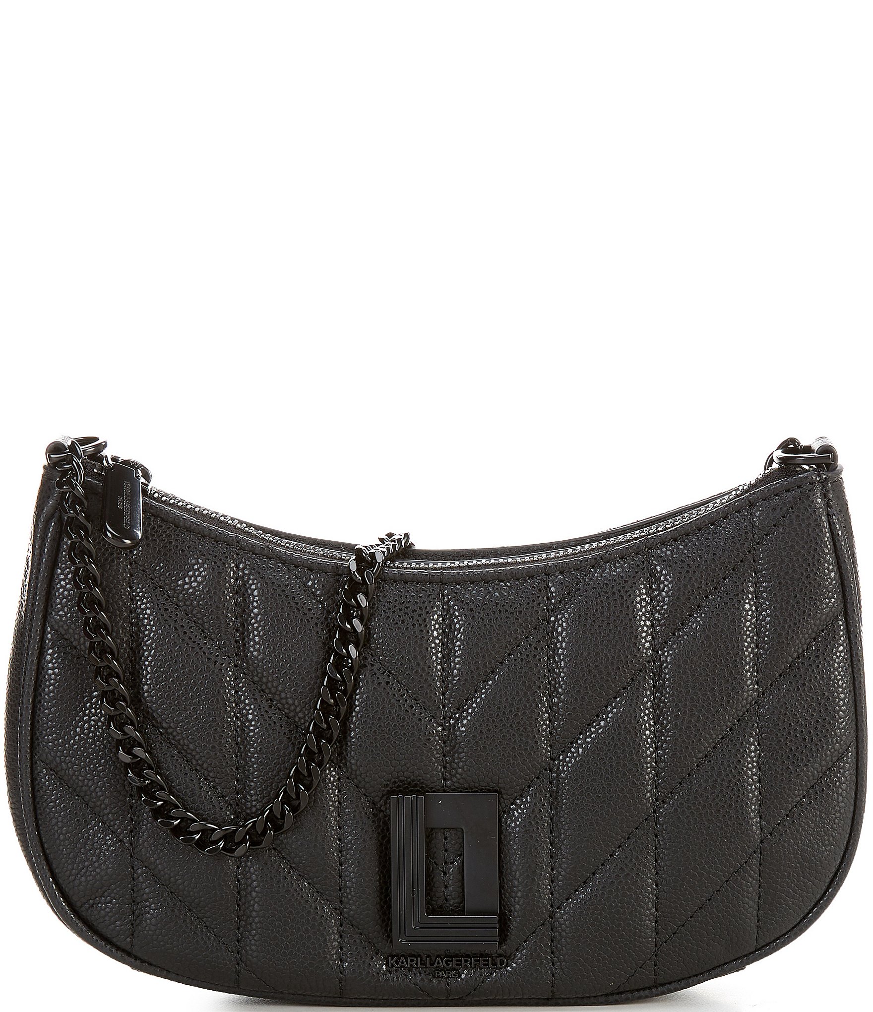 Leather crossbody bag Karl Lagerfeld Black in Leather - 33846204
