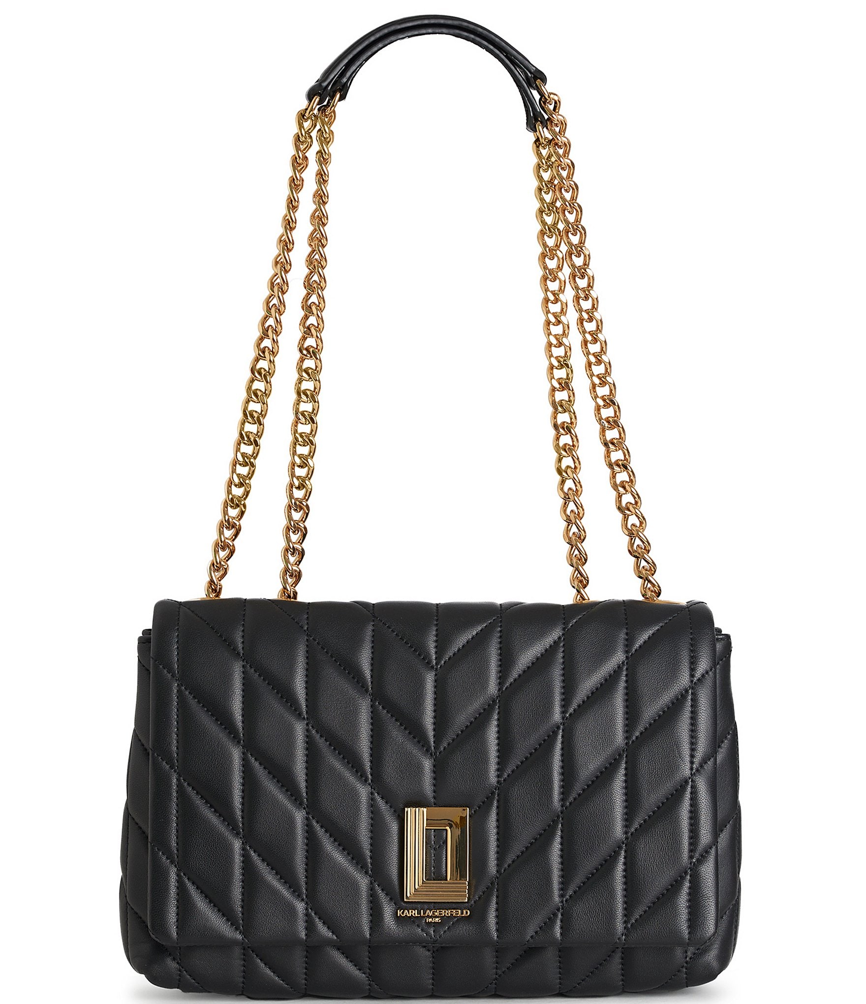 KARL LAGERFELD PARIS Lafayette Medium Quilted Shoulder Bag