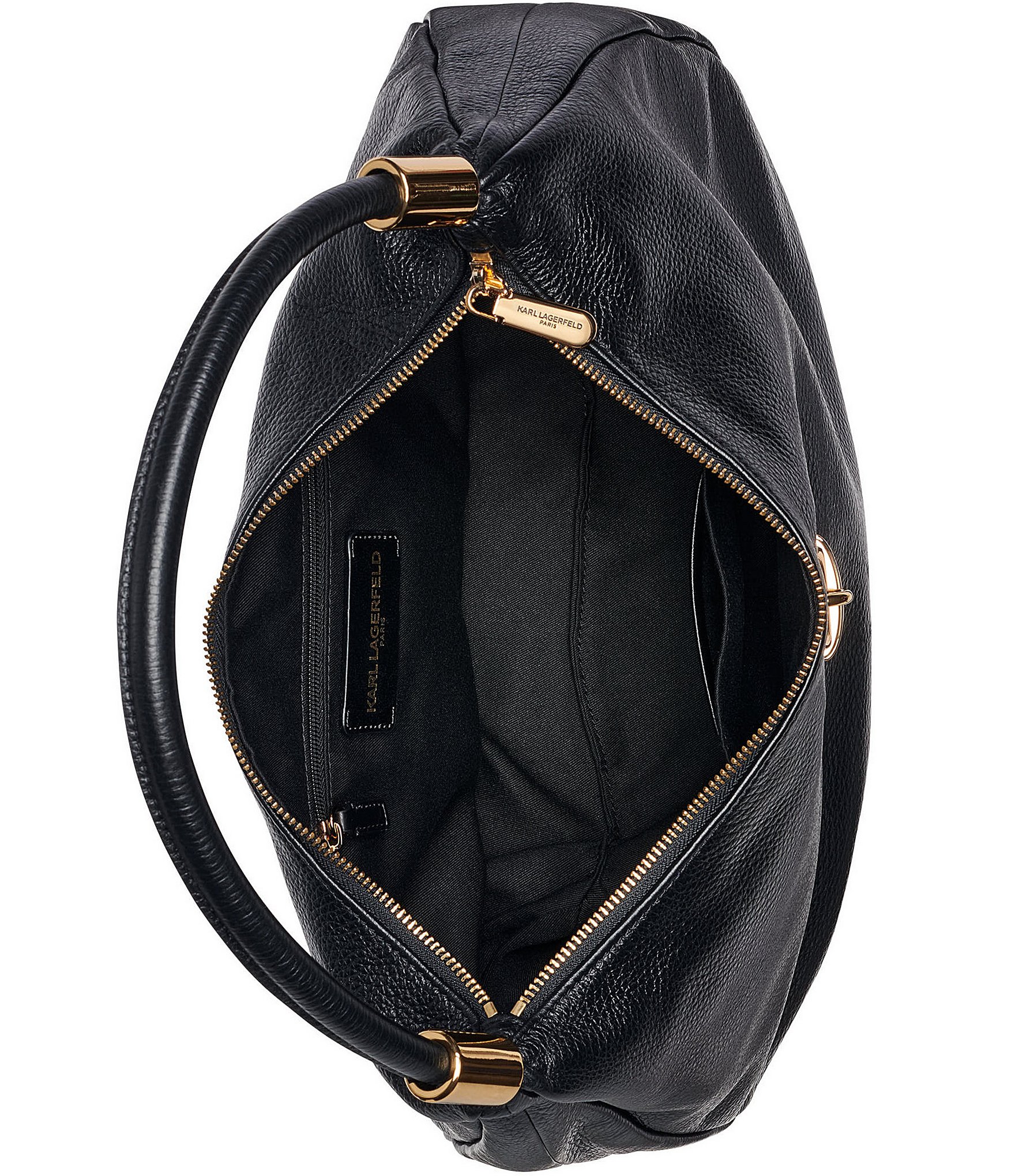 KARL LAGERFELD PARIS Maelynn Lock Hardware Hobo Bag