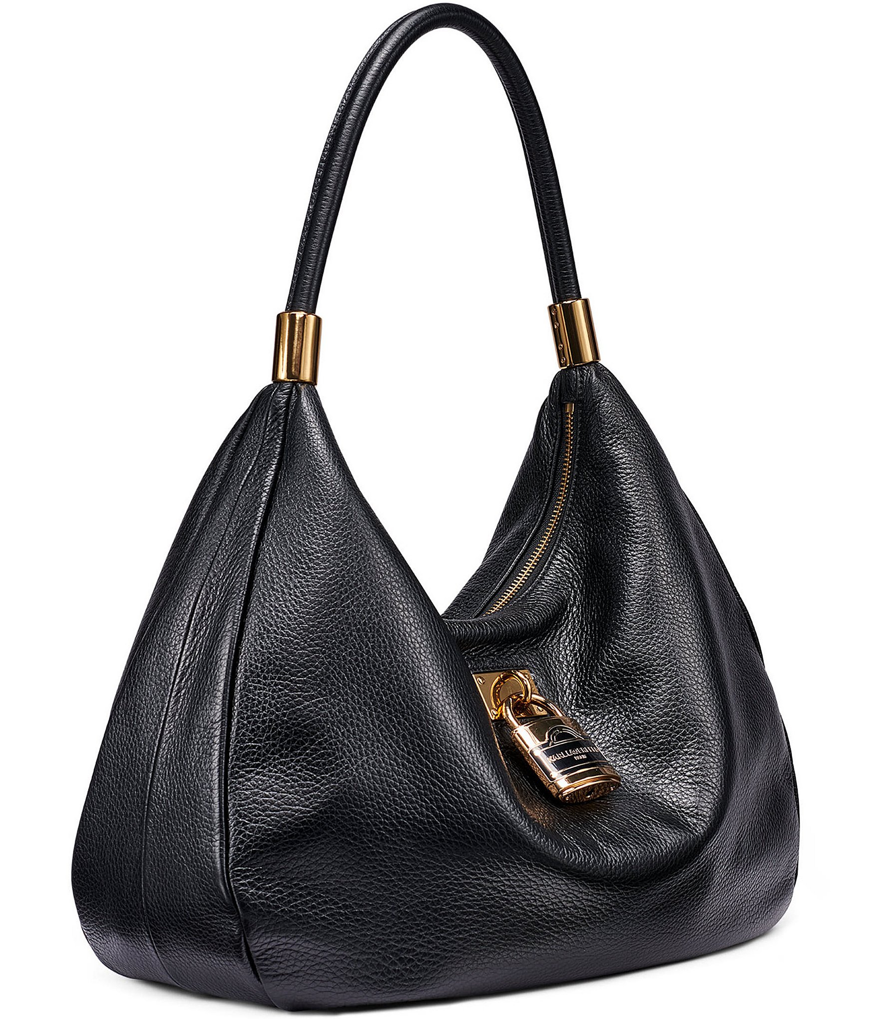 KARL LAGERFELD PARIS Maelynn Lock Hardware Hobo Bag