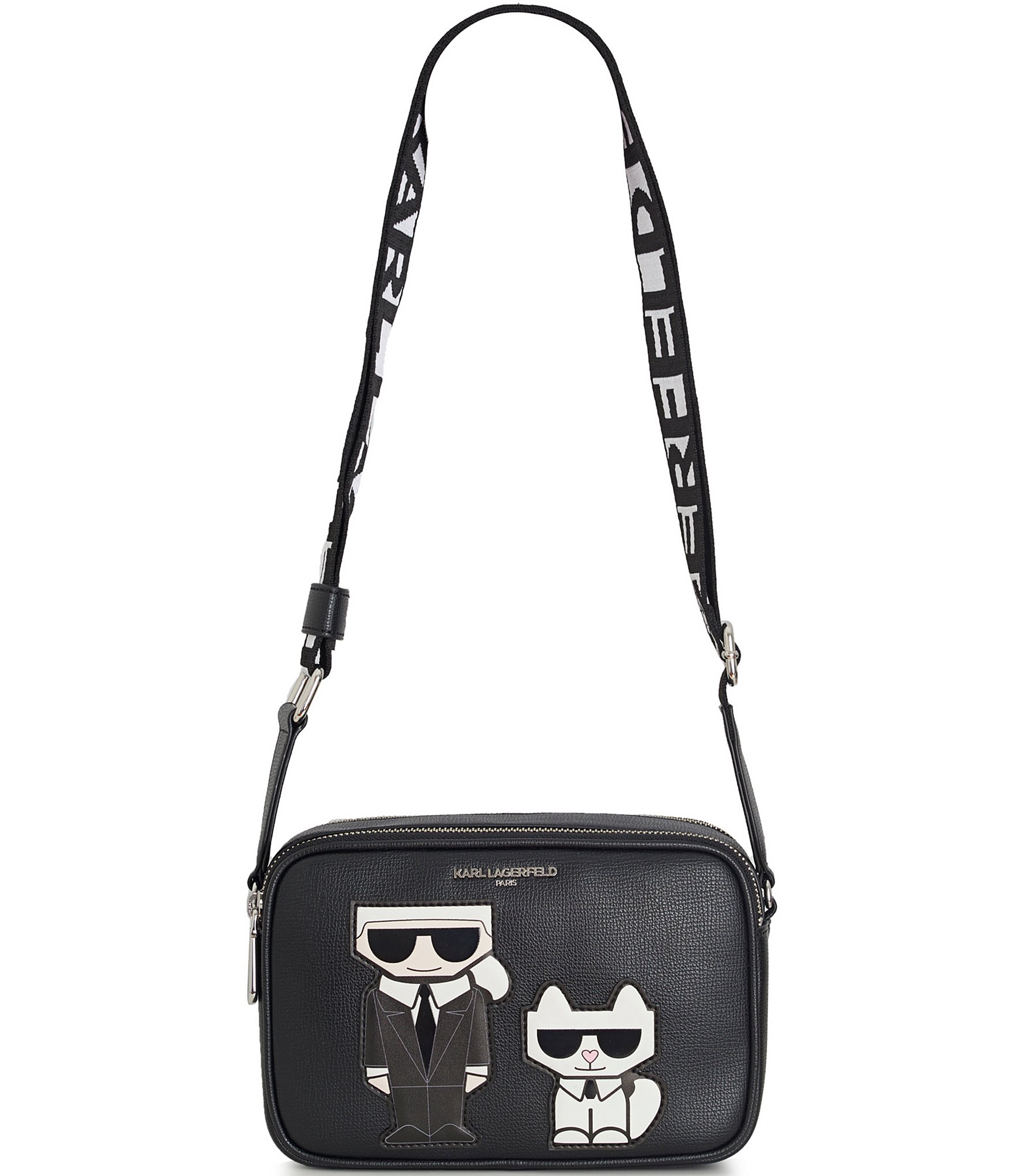 KARL LAGERFELD MAYBELLE CROSSBODY BAG WITH WIDE