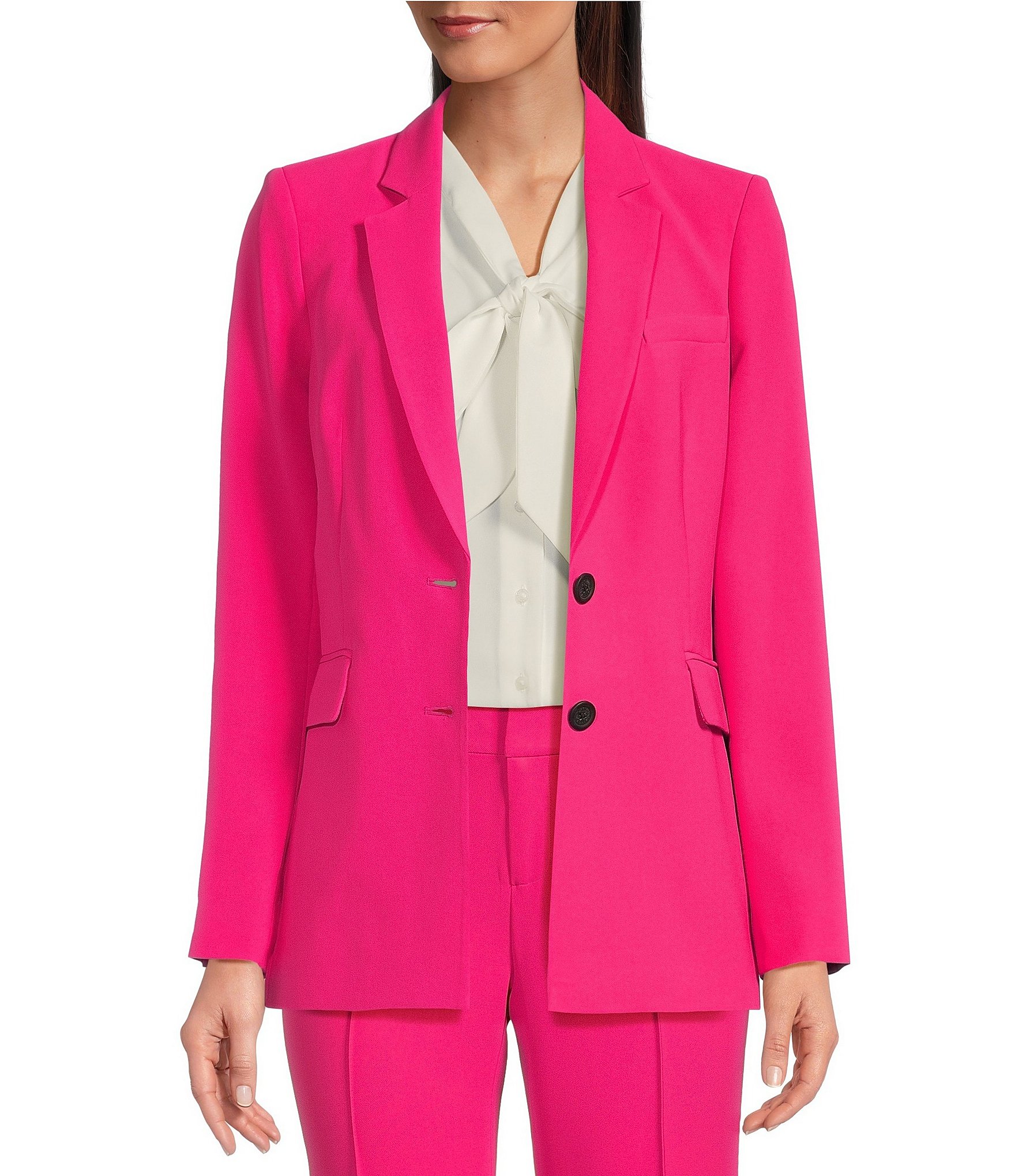 KARL LAGERFELD PARIS Notch Lapel Long Sleeve Suit Blazer Jacket | Dillard's