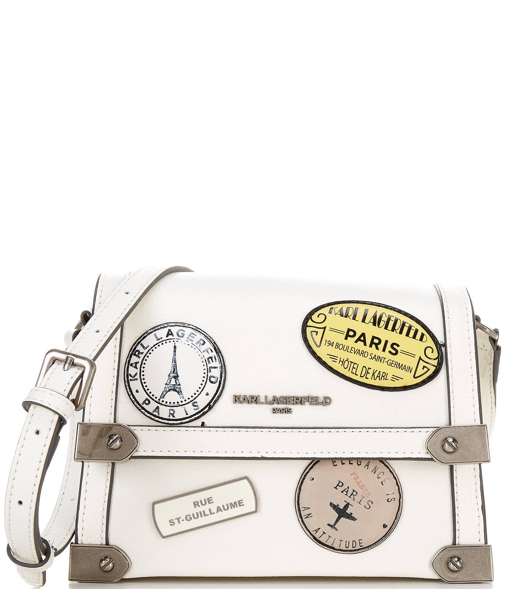 KARL LAGERFELD PARIS Paris Patches Marselle Crossbody Bag