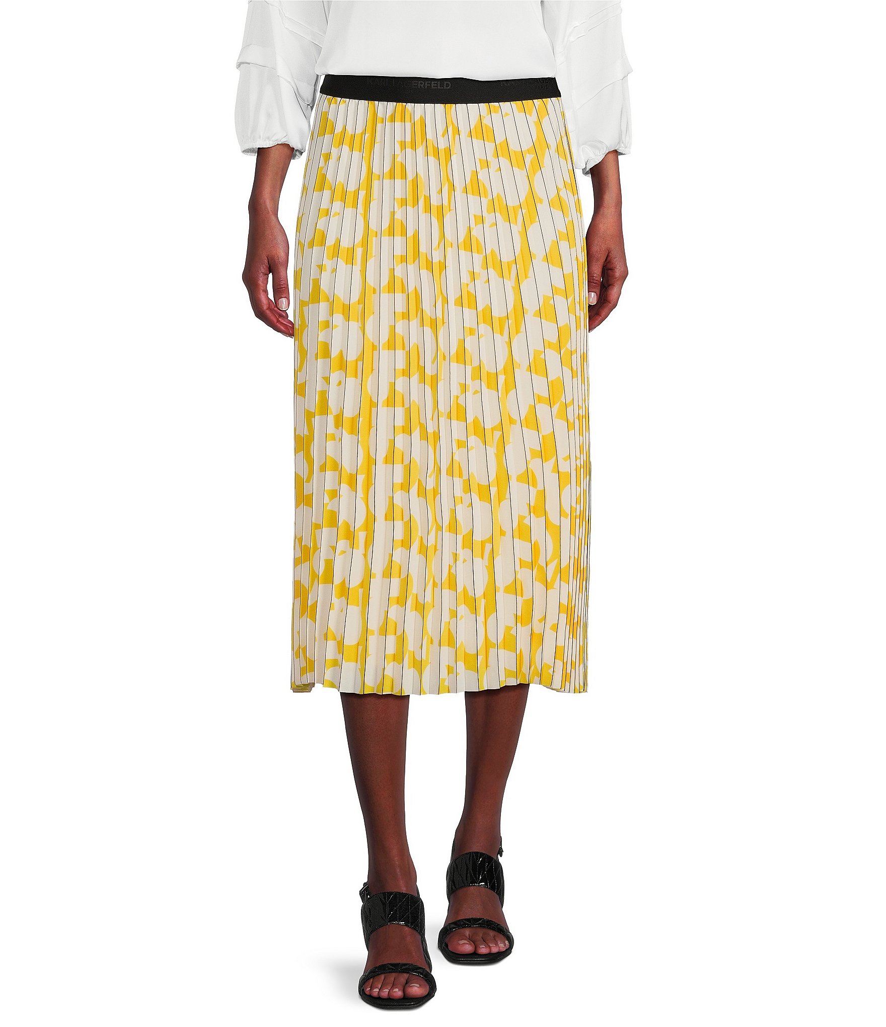 Reiss Marlie Ombre Pleated Midi Skirt | REISS USA