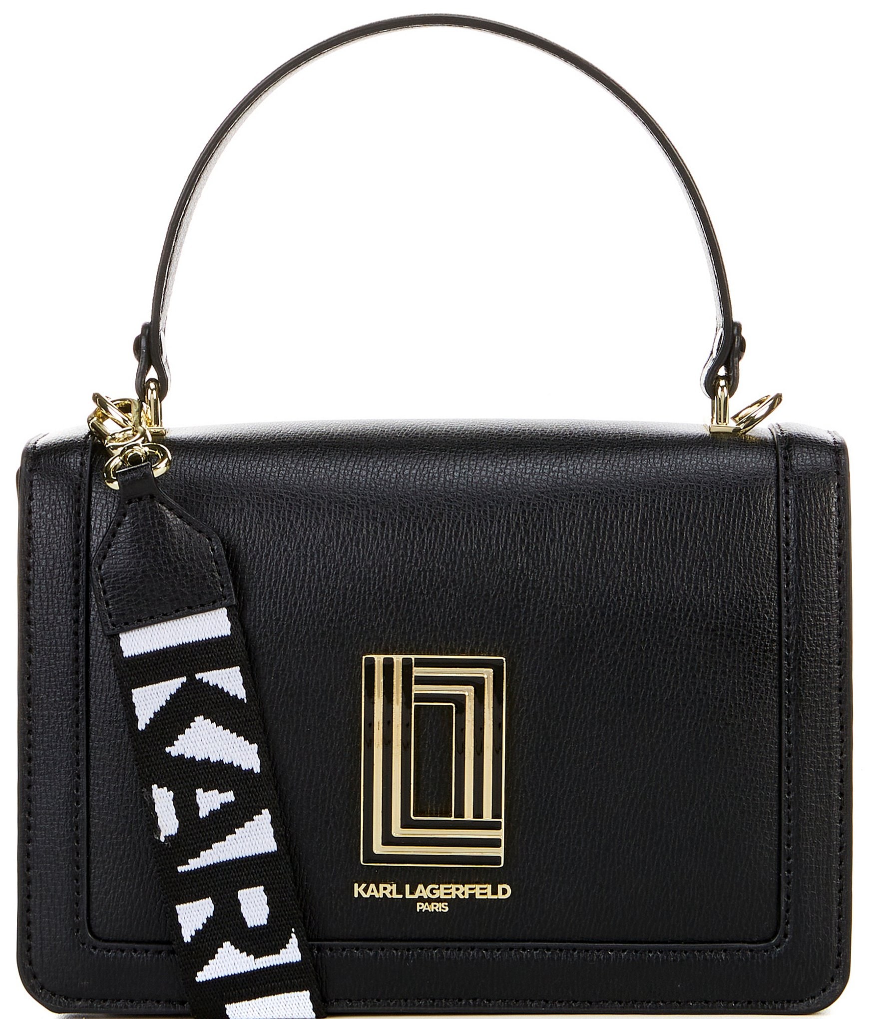 Authentic Vintage Karl Lagerfeld Black Leather Shoulder Chain Bag - Etsy