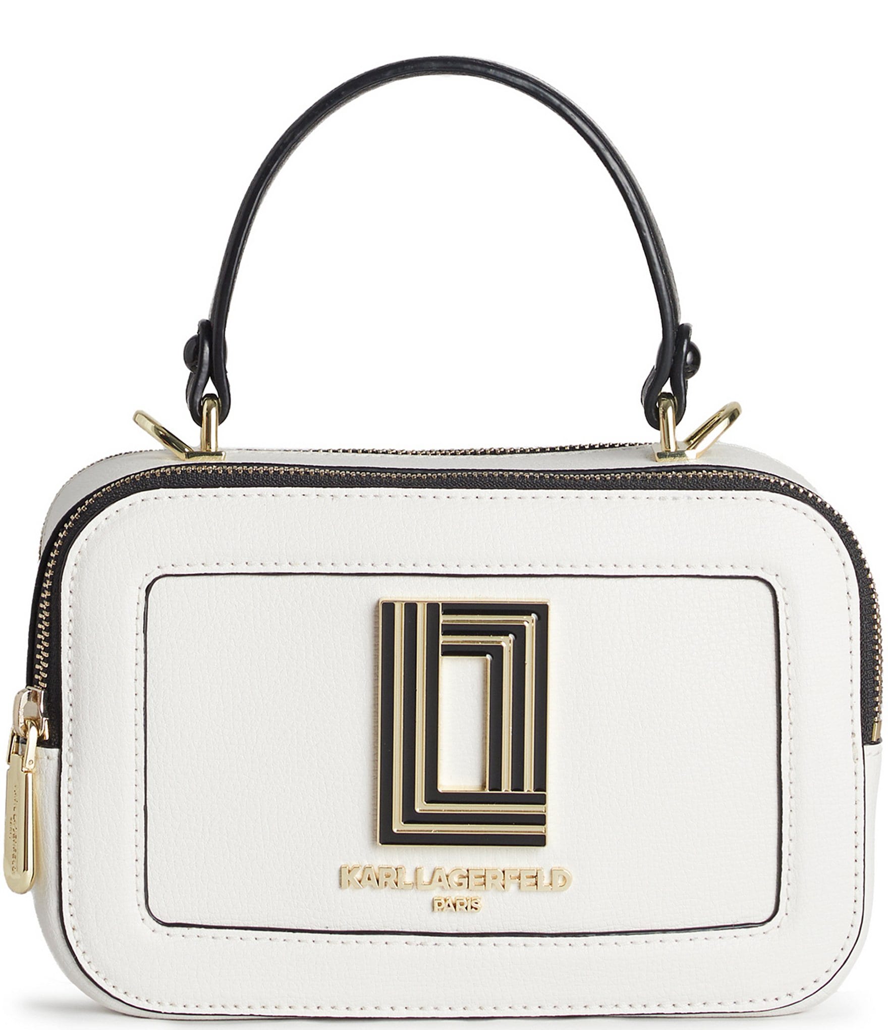 KARL LAGERFELD PARIS Simone Leather Crossbody Bag