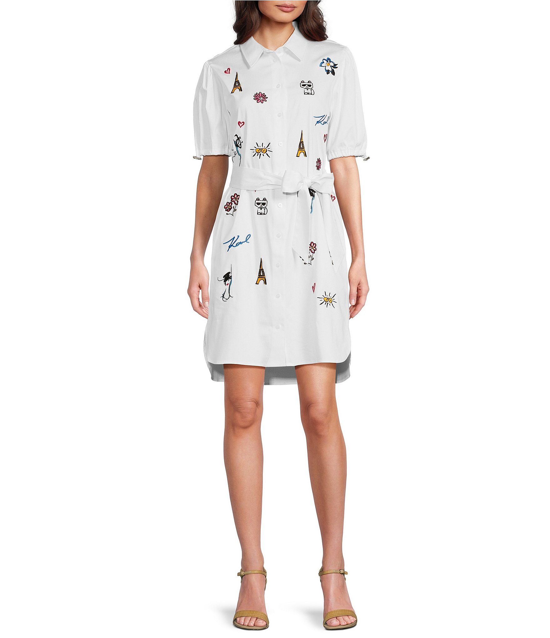 Karl lagerfeld shirt dress hotsell