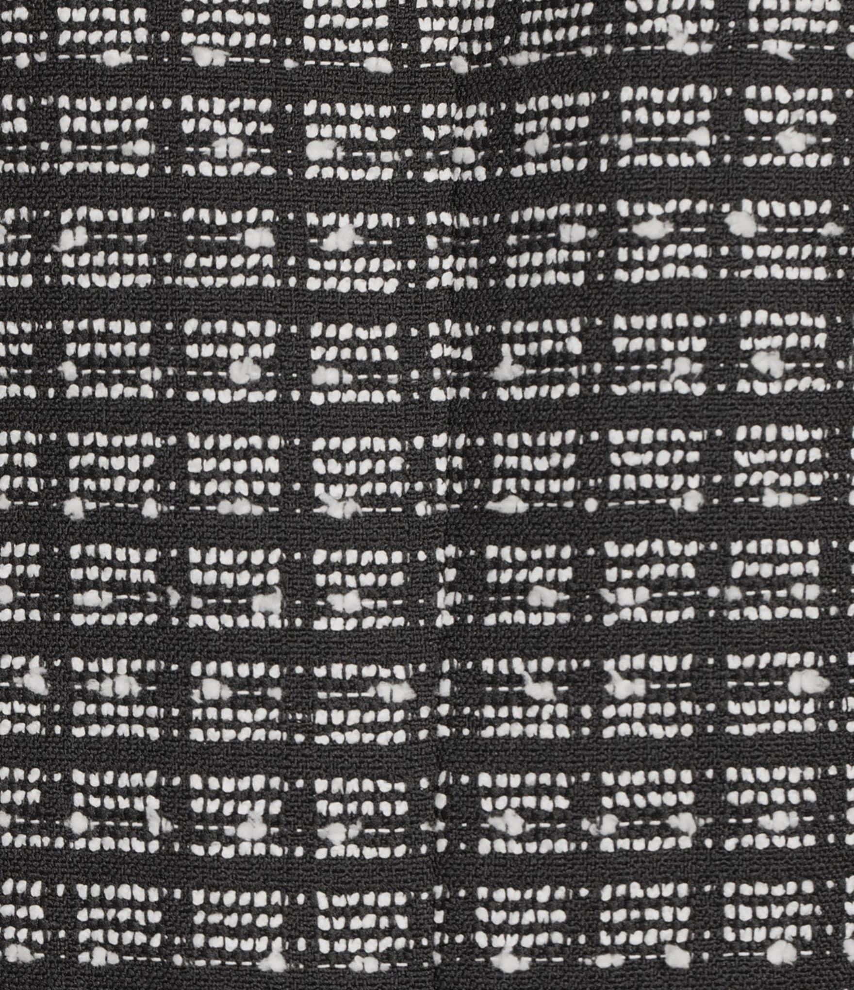 KARL LAGERFELD PARIS Tweed Round Neck Long Sleeve Jacket