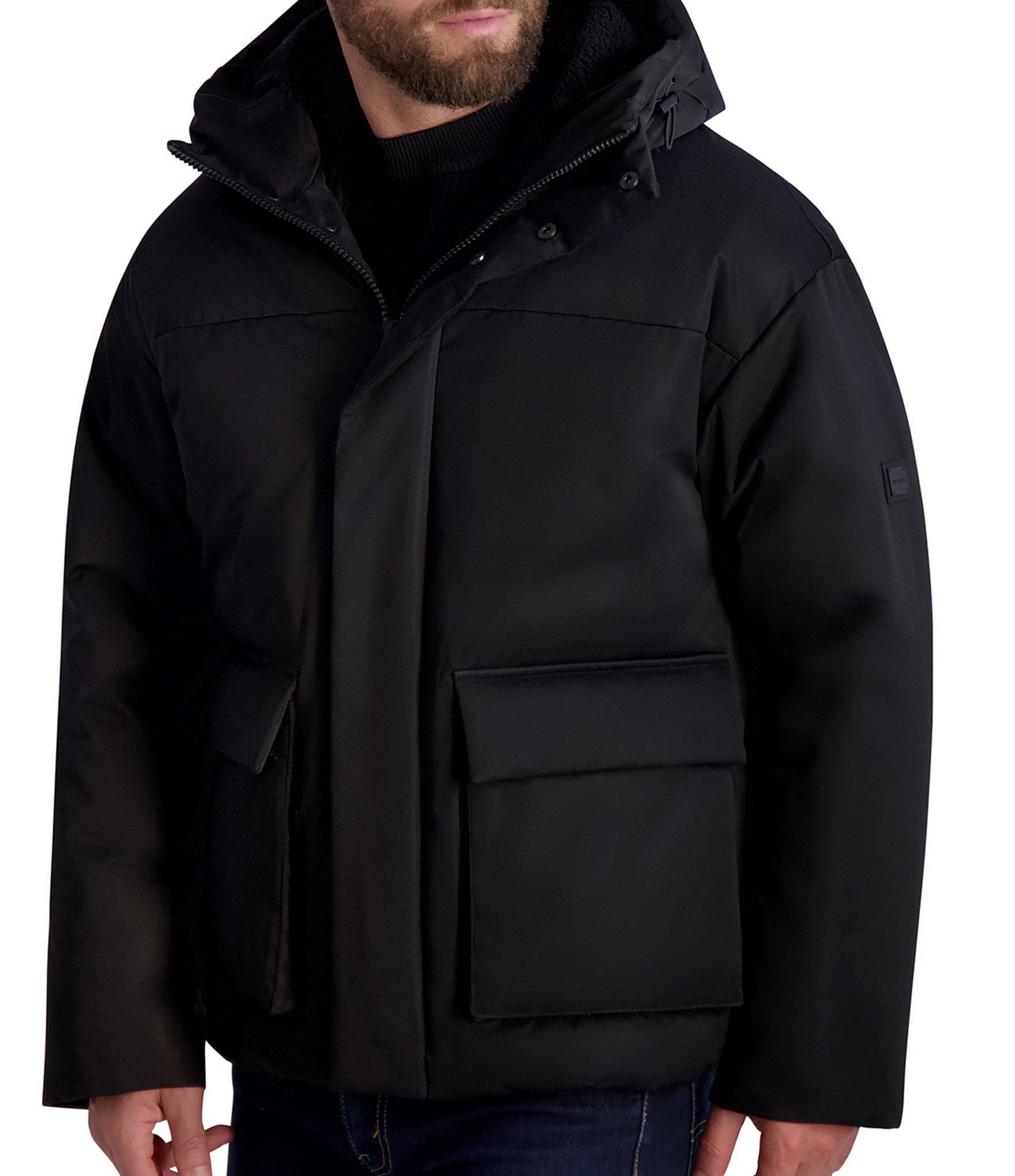 Mid length clearance sherpa jacket