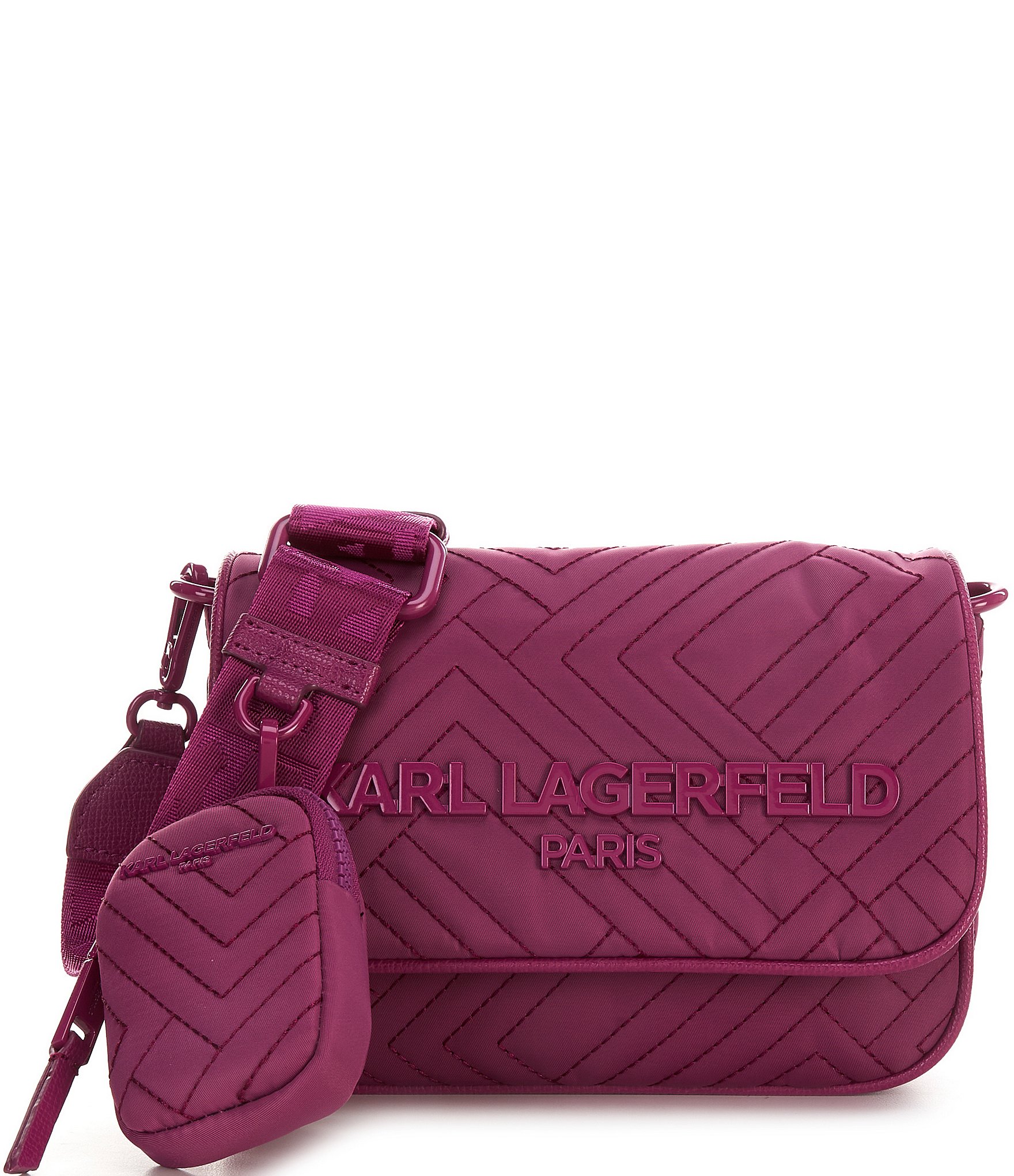 Karl lagerfeld outlet zipper closure crossbody bags