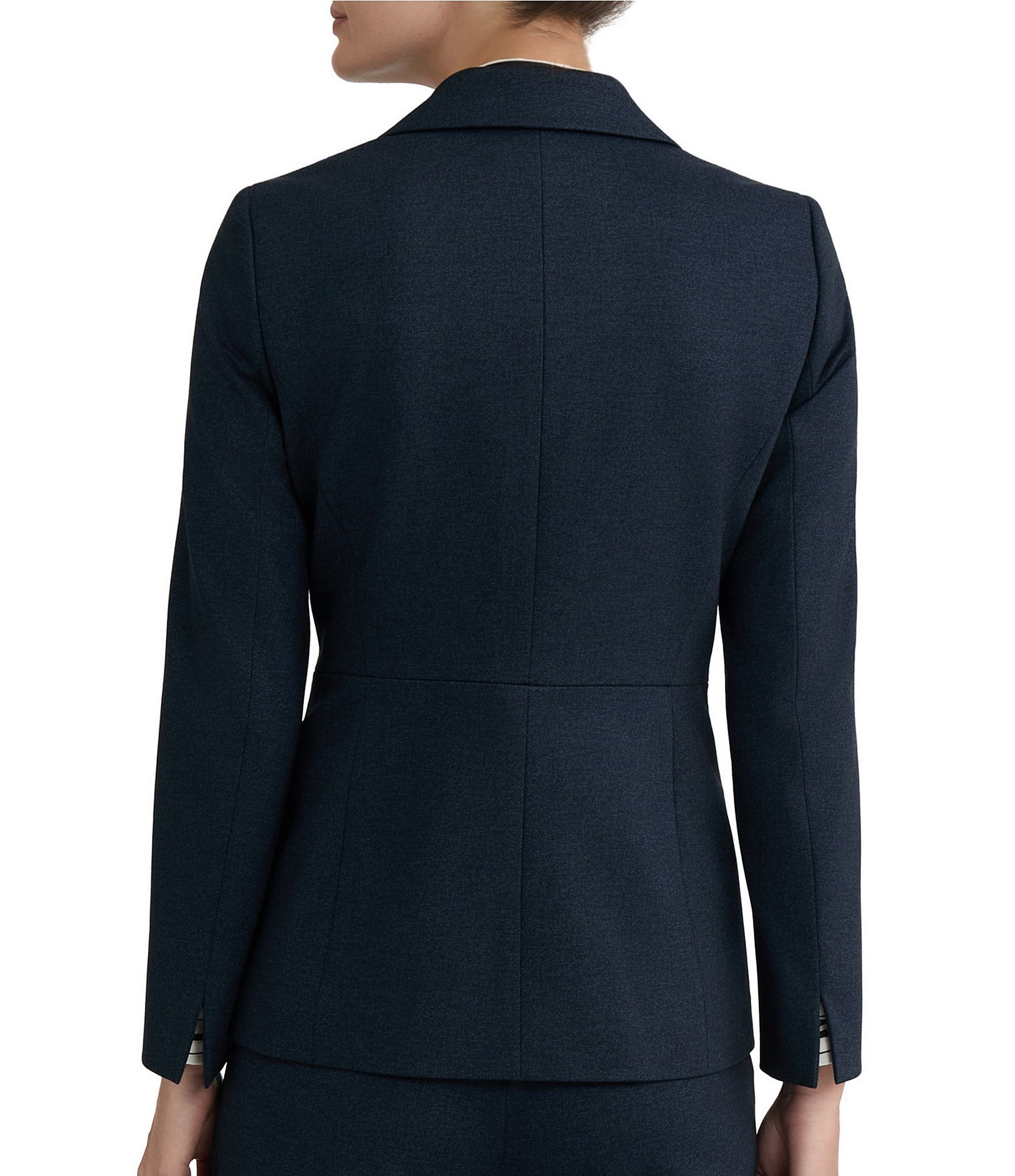 Kasper Long Sleeve Denim Compression Jacket