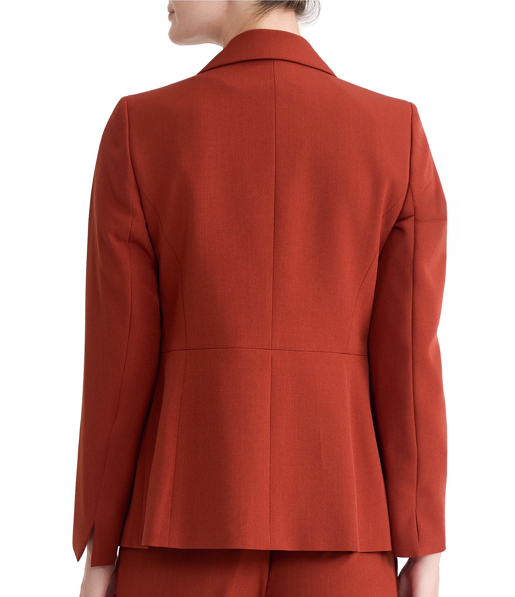 Kasper One Button Crepe Blazer