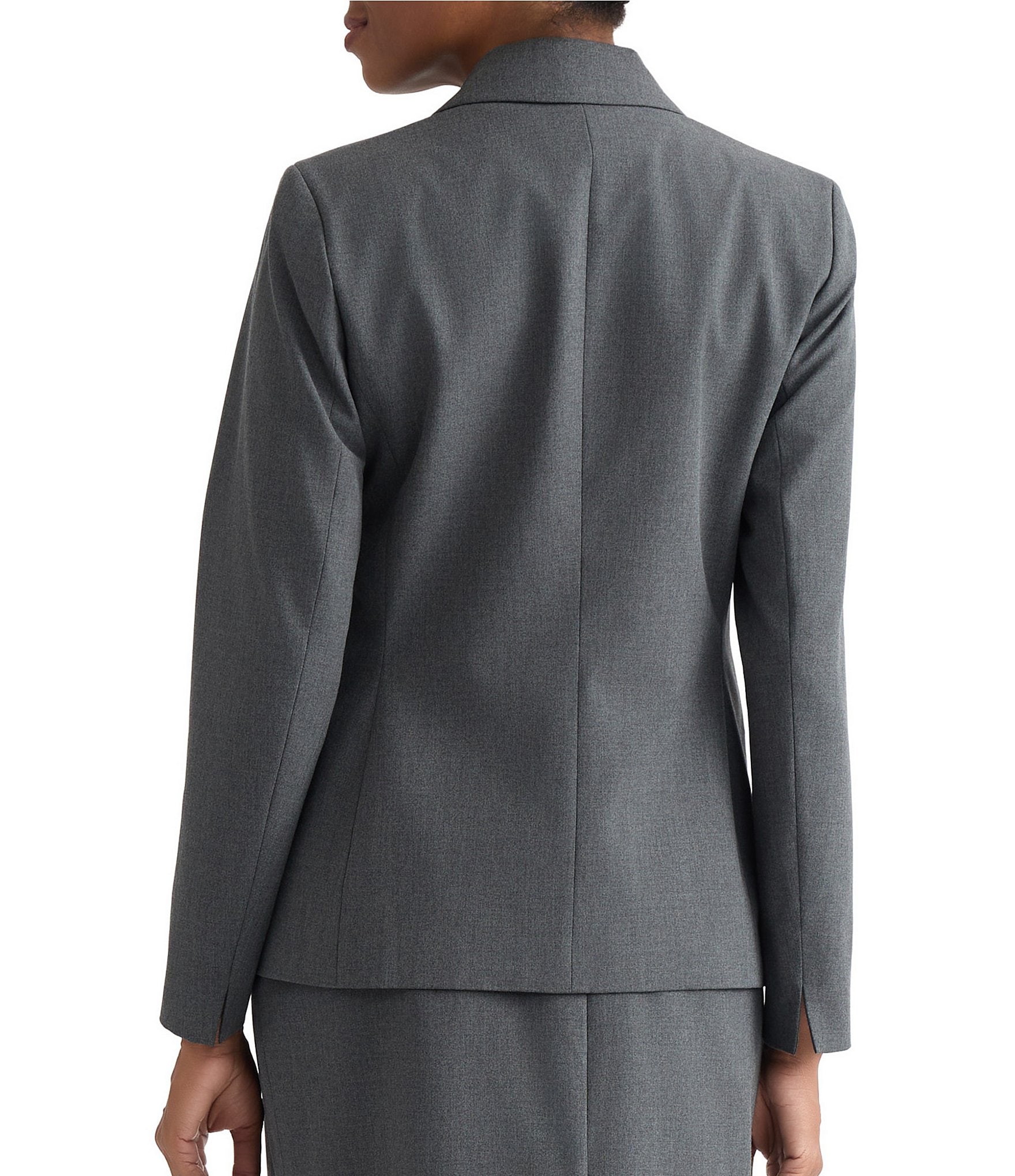 Kasper One Button Notch Collar Jacket