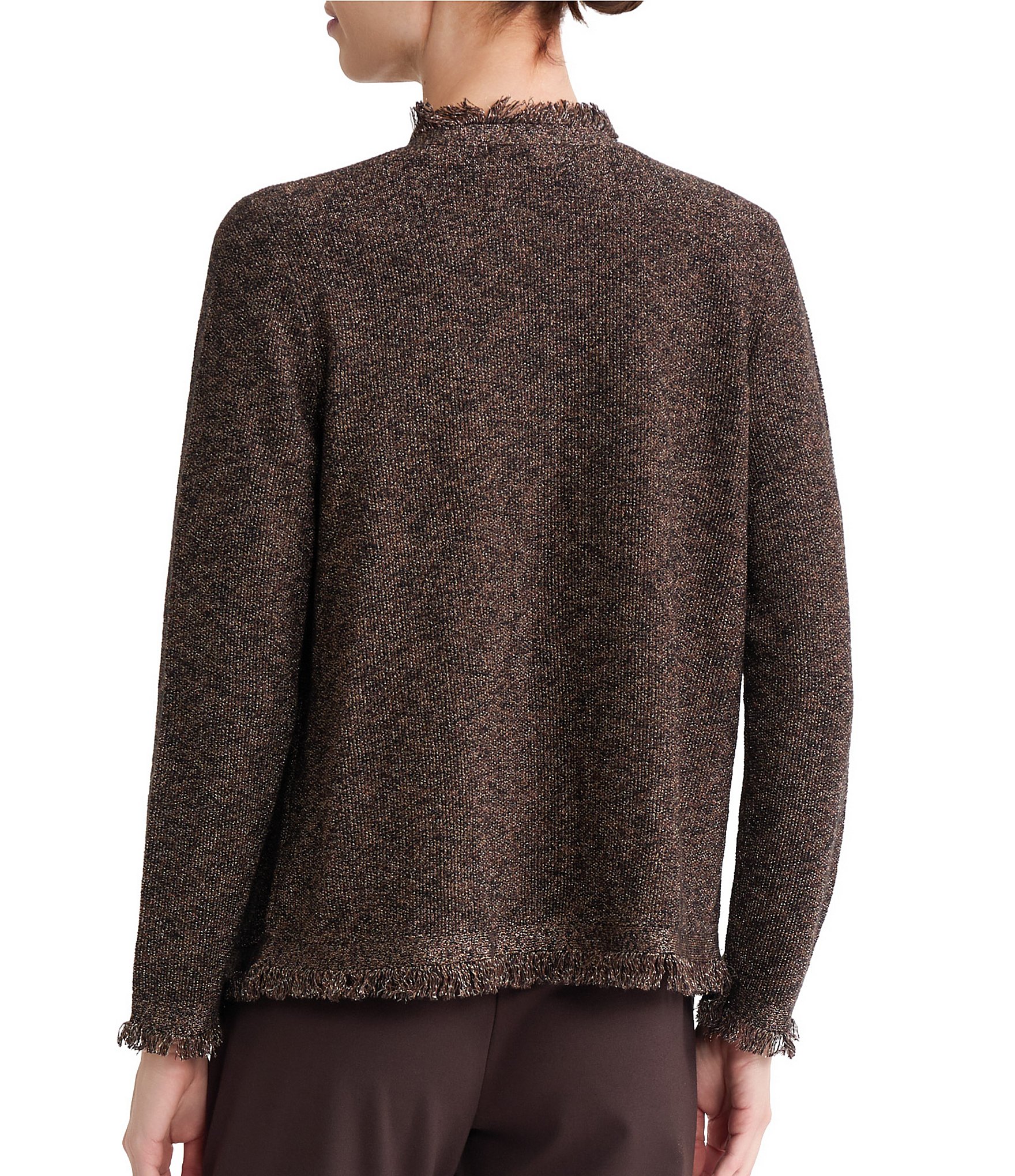 Kasper Petite Long Sleeve Cardigan