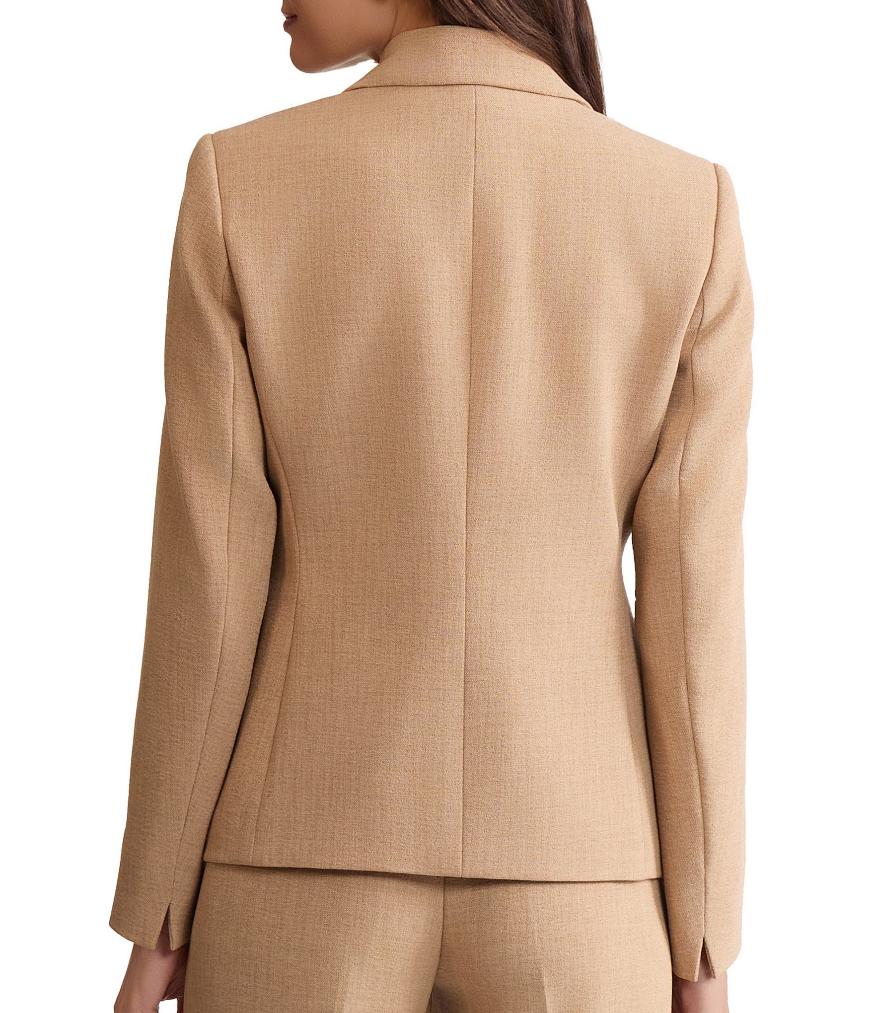 Kasper Petite One Button Crepe Blazer