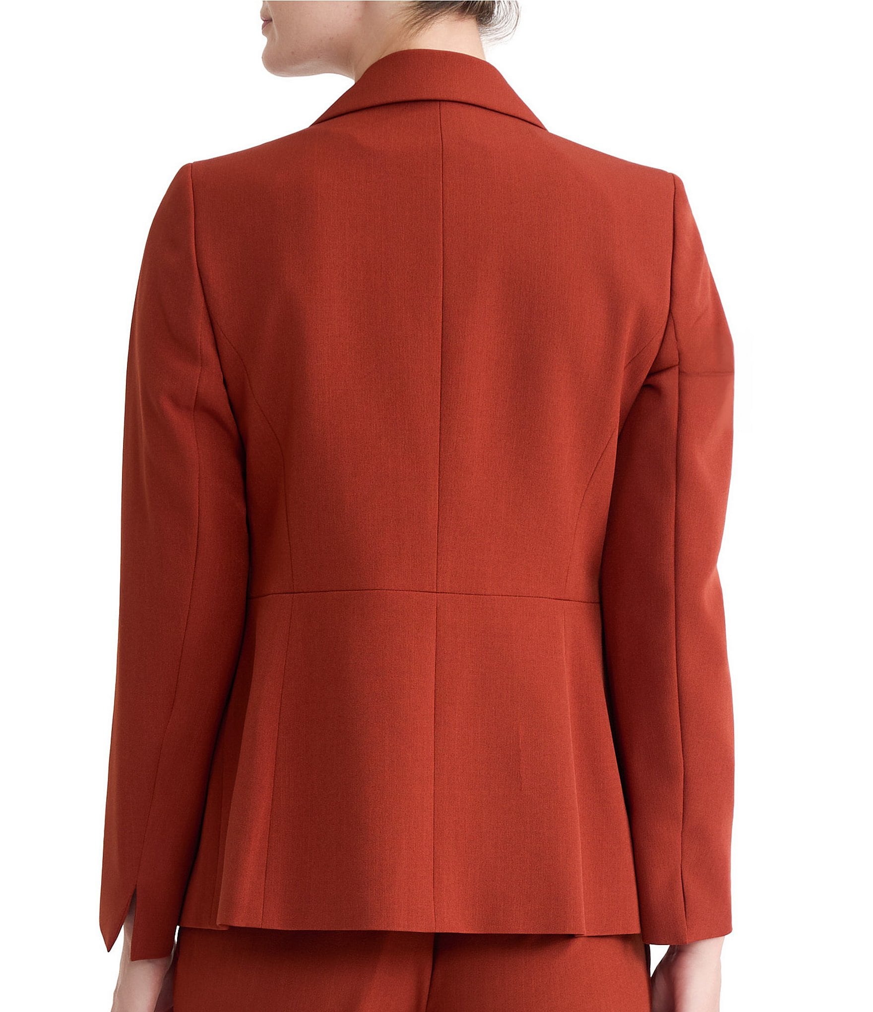 Kasper Petite One Button Crepe Coordinating Blazer