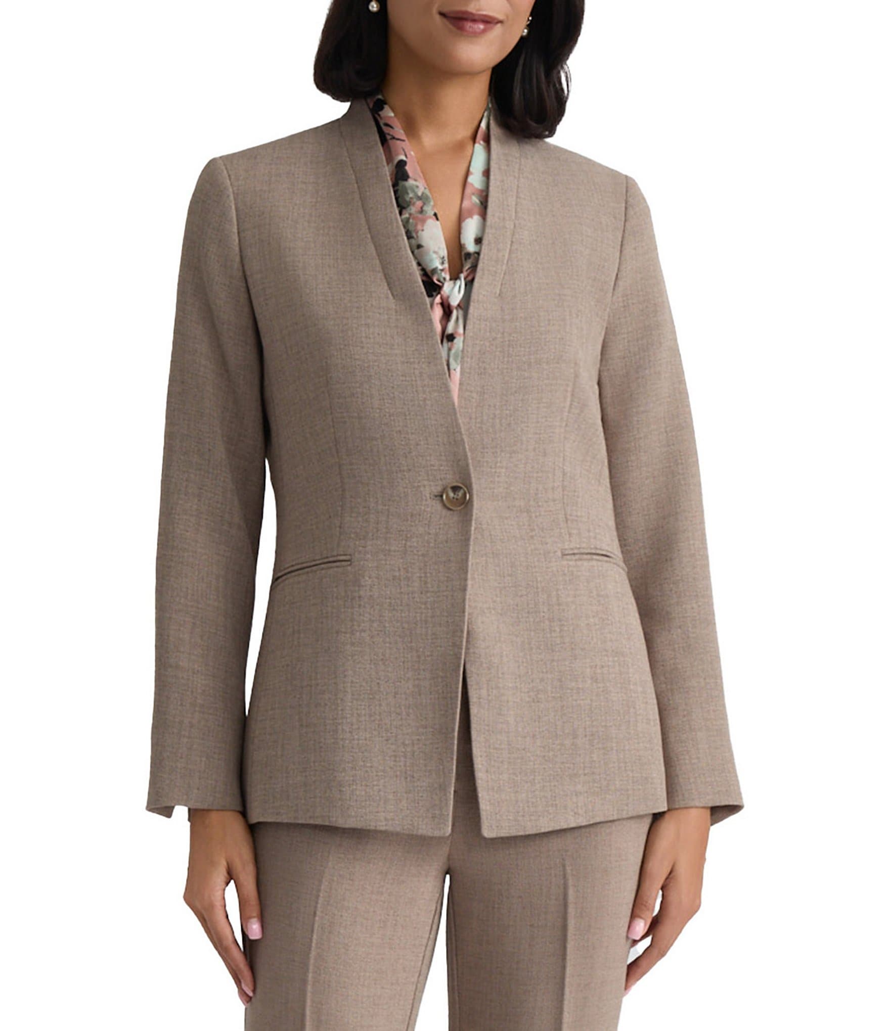 womens brown dress jacket Women's Brown Blazers