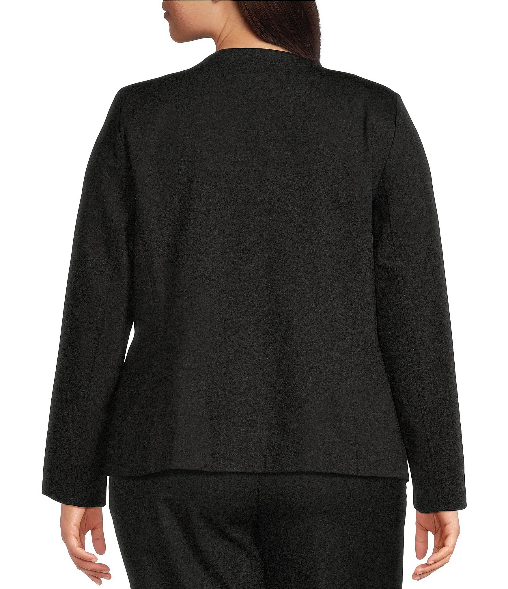 Kasper Plus Faux Double Breasted Blazer