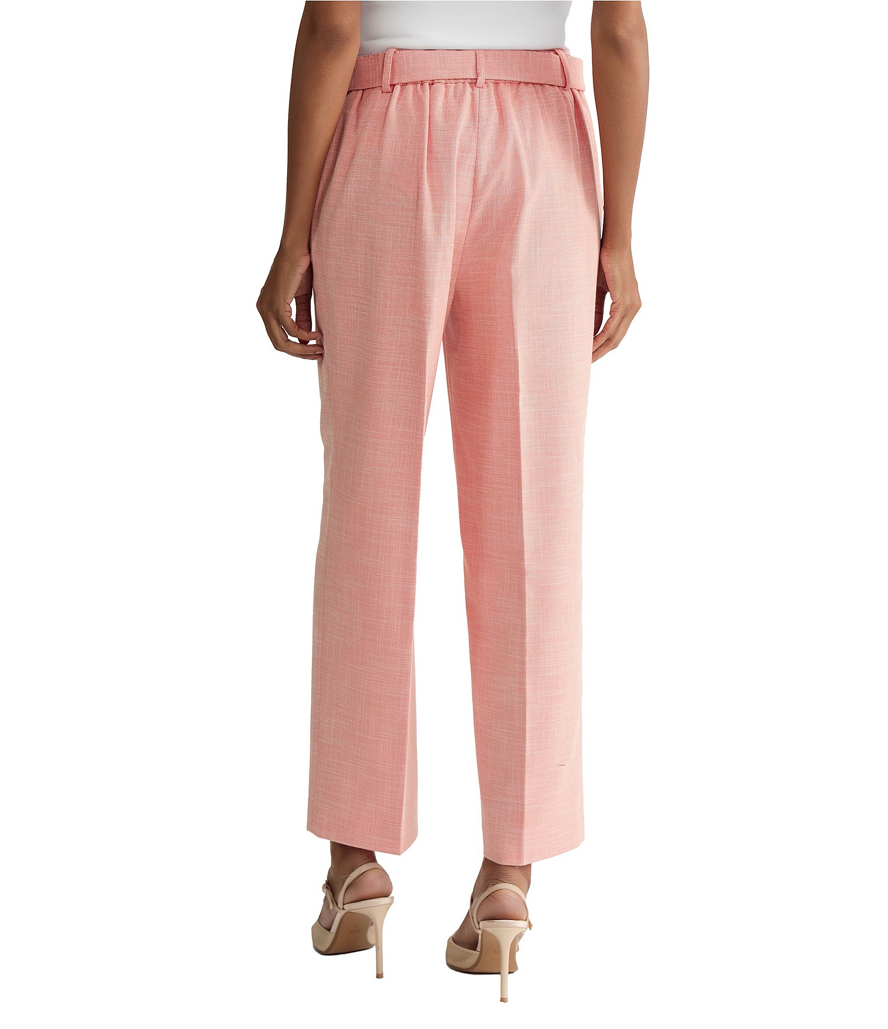 Kasper Pull On Belted Ankle Length Pant