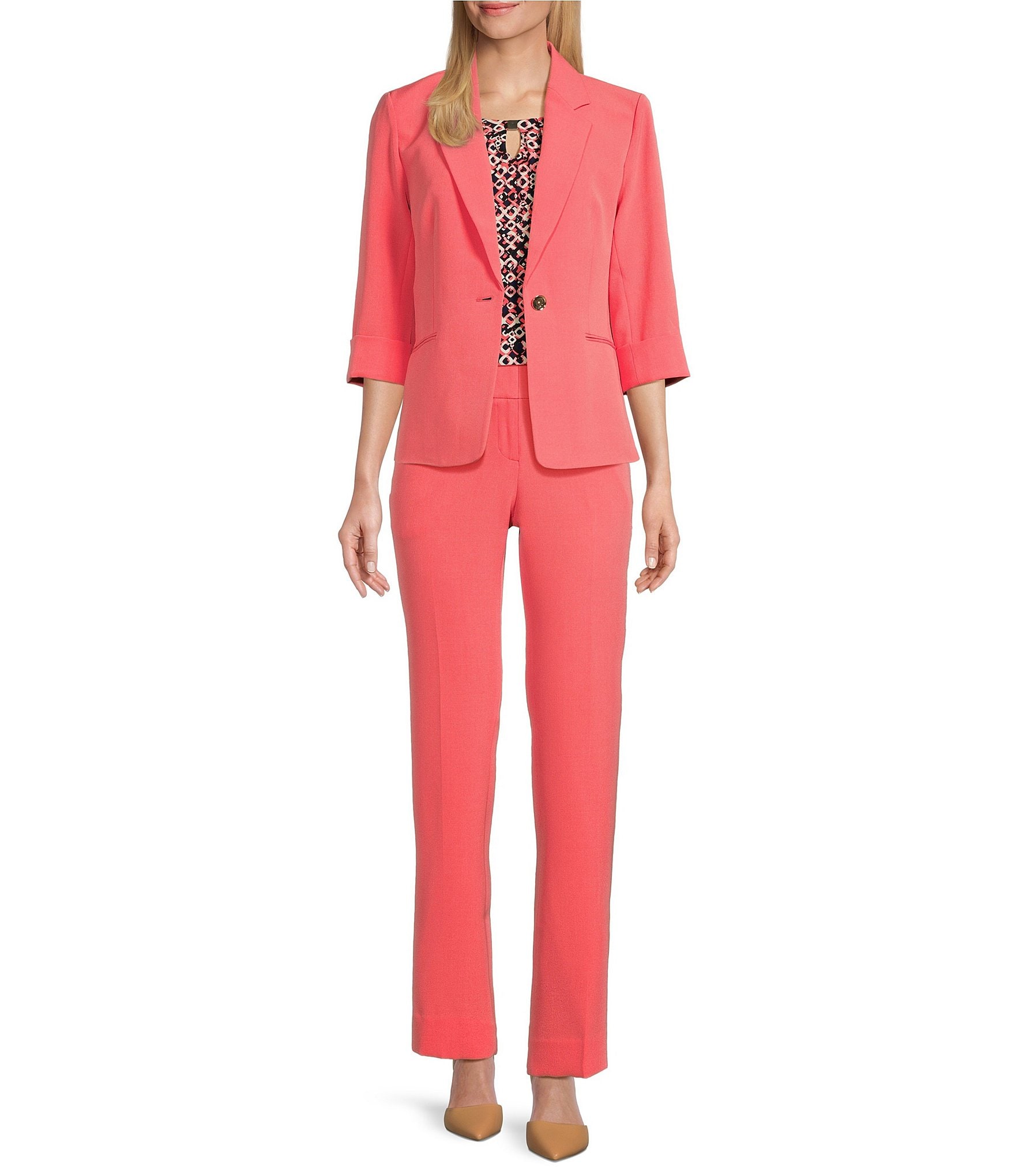 Michelle Stretch Crepe Suiting Pant W/Pockets