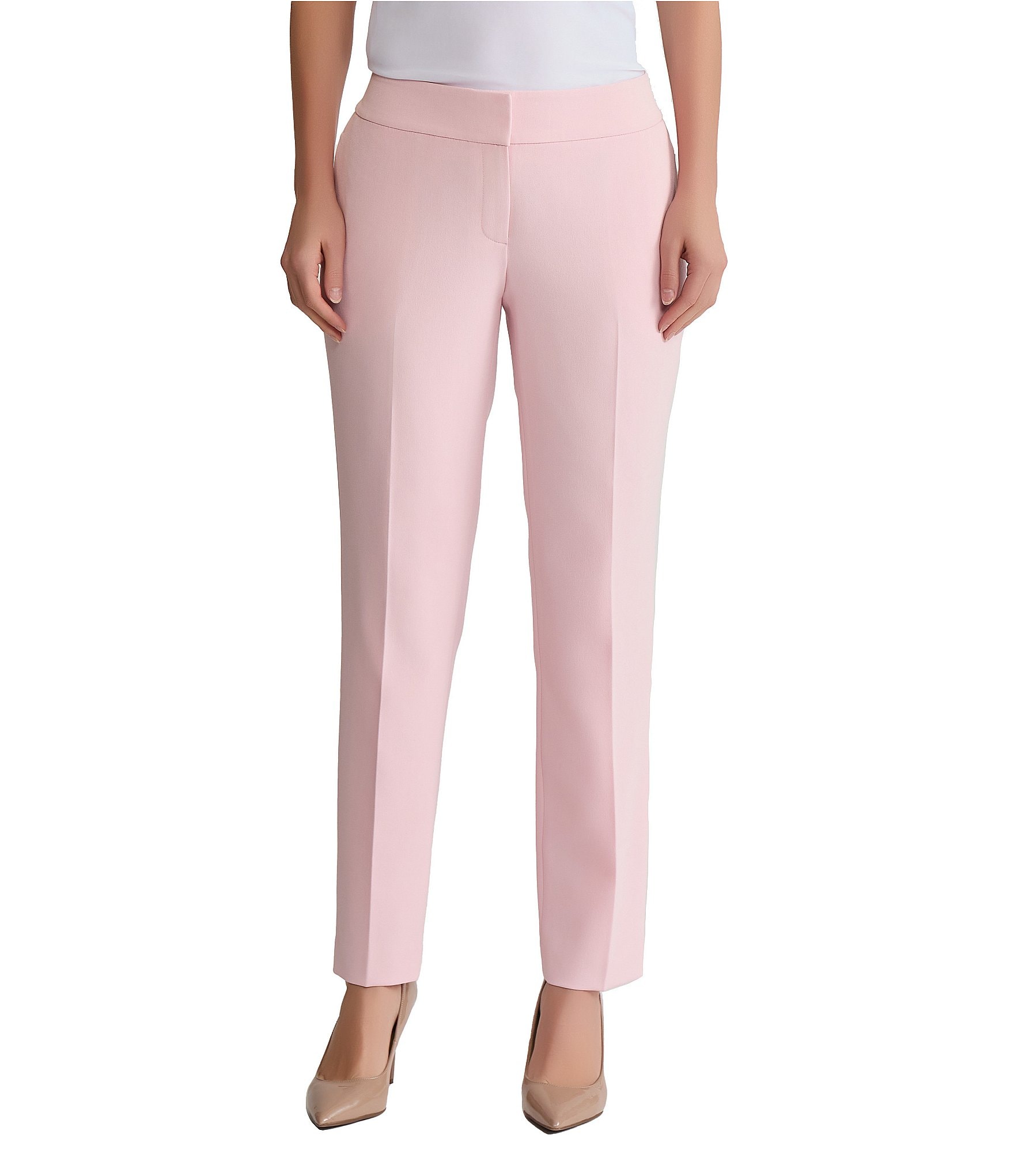 Kasper Stretch Coordinating Crepe Slim Pants
