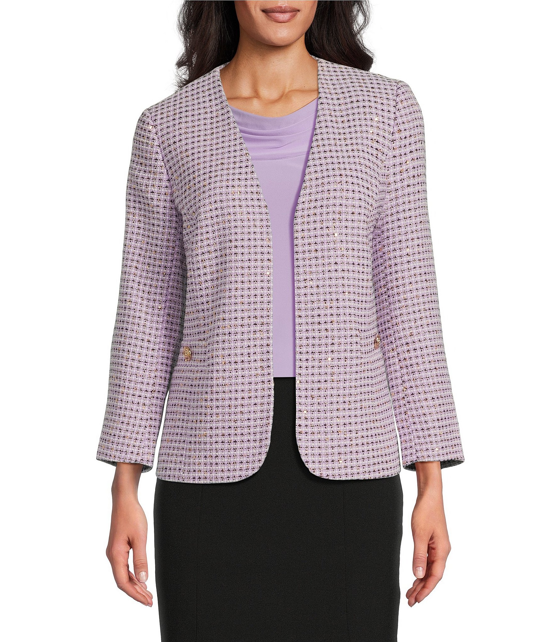 Refined Scallop-Edge Ponte Sheath Dress | Talbots