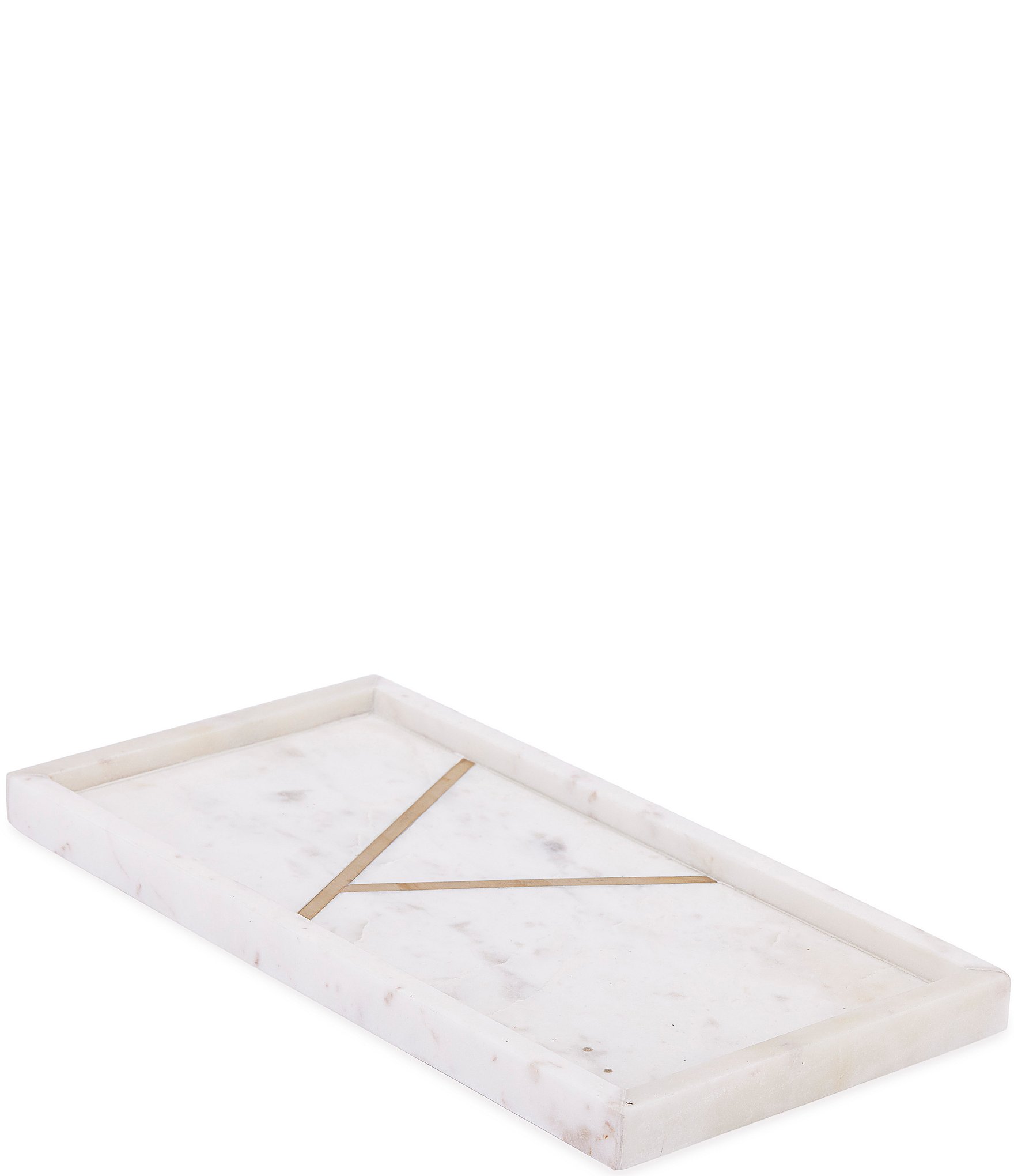 Kassatex Marble Brass Bath Tray