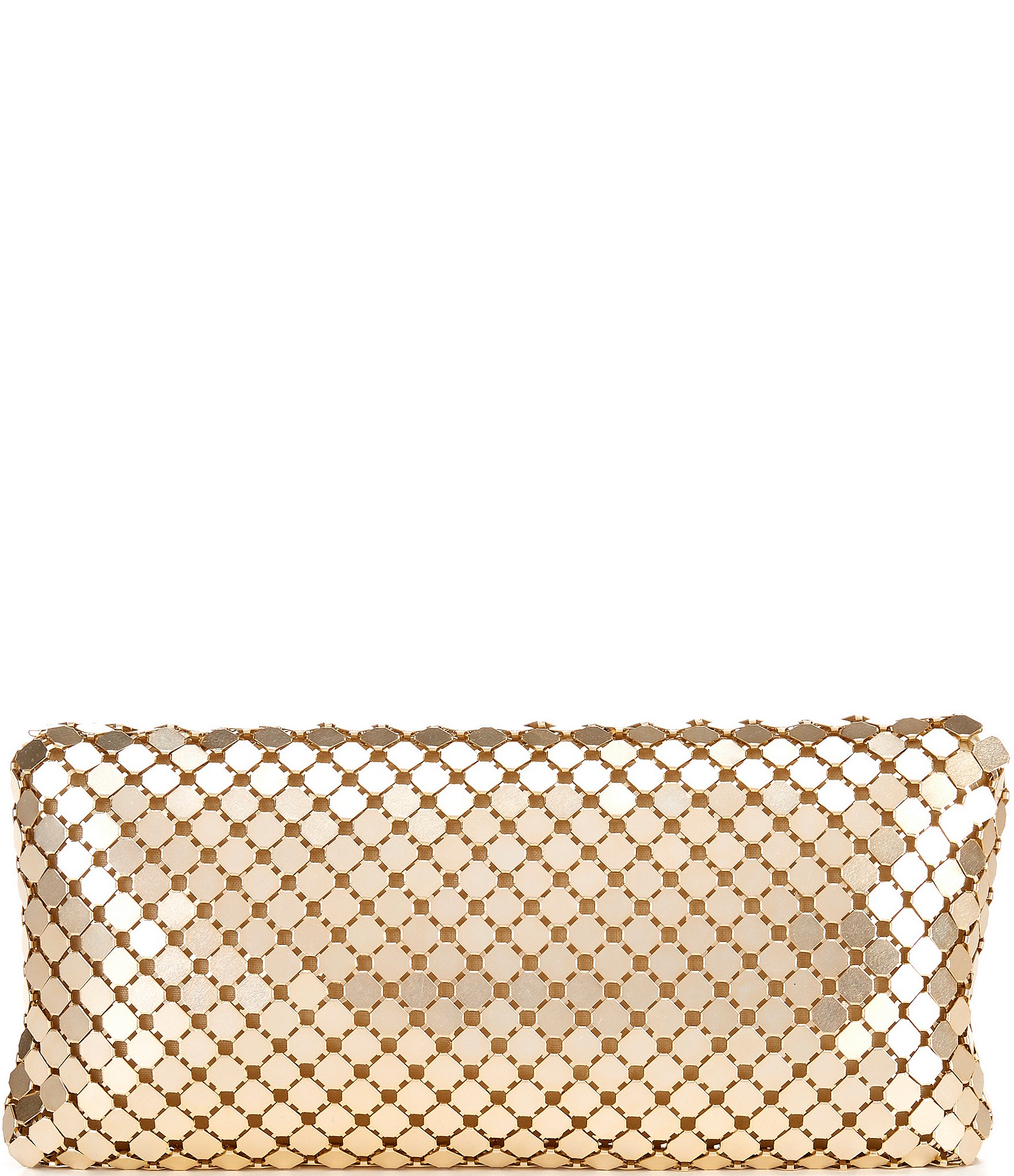 Landry Metal Mesh Crystal Clutch