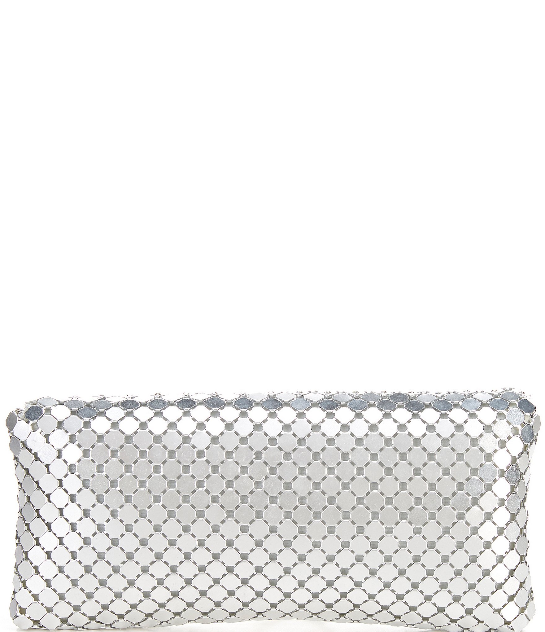 Landry Metal Mesh Crystal Clutch