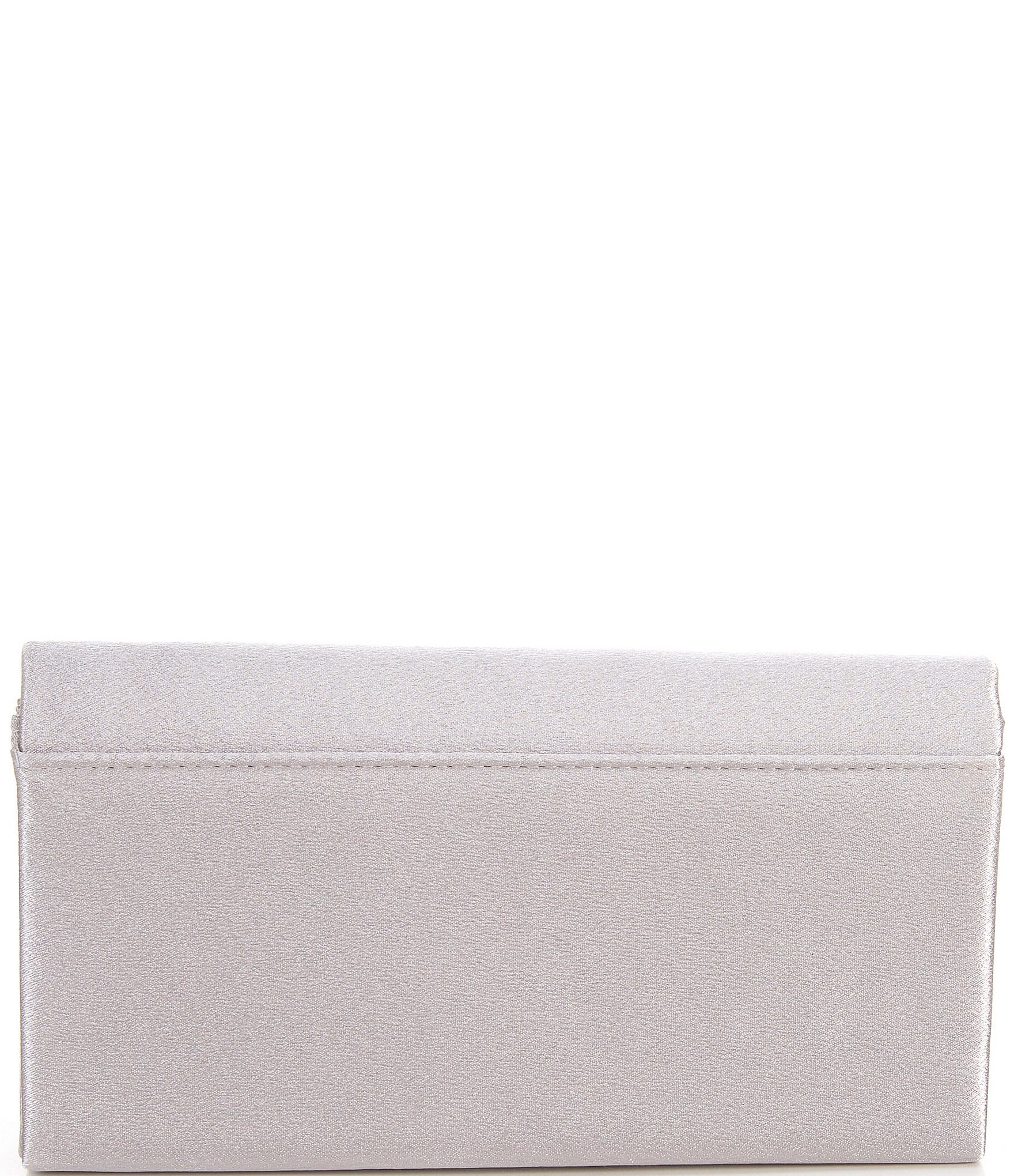 Landry Satin Bar Flap Clutch