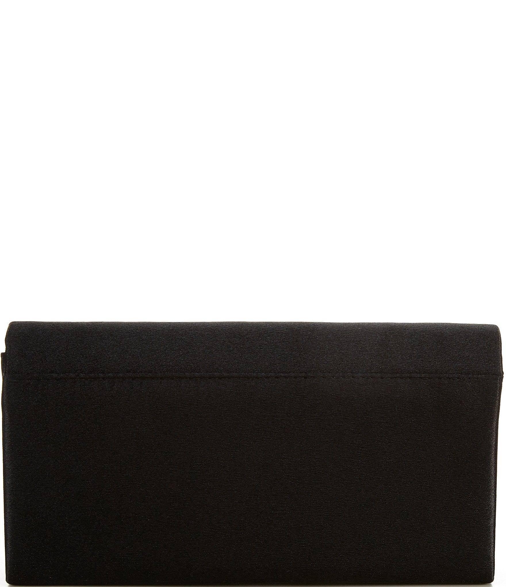 Landry Satin Bar Flap Clutch