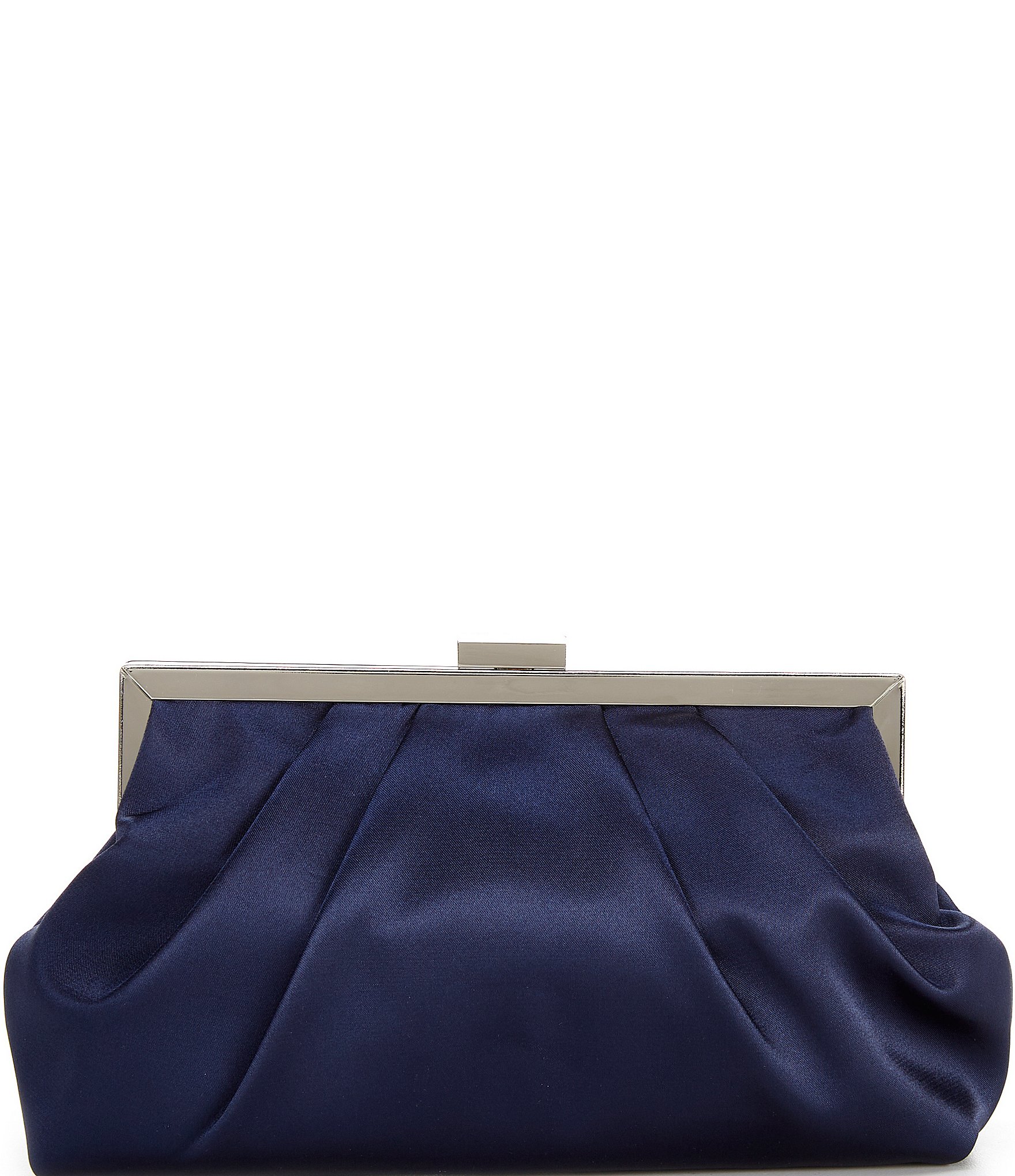 Landry Satin Pouch Frame Clutch