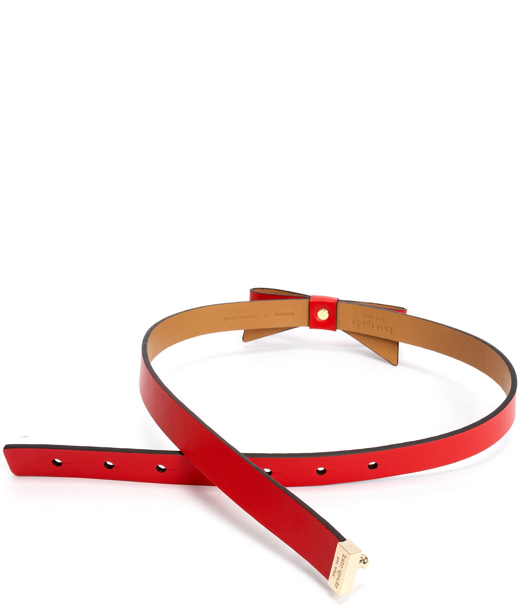 kate spade new york .75#double; Leather Bow Belt