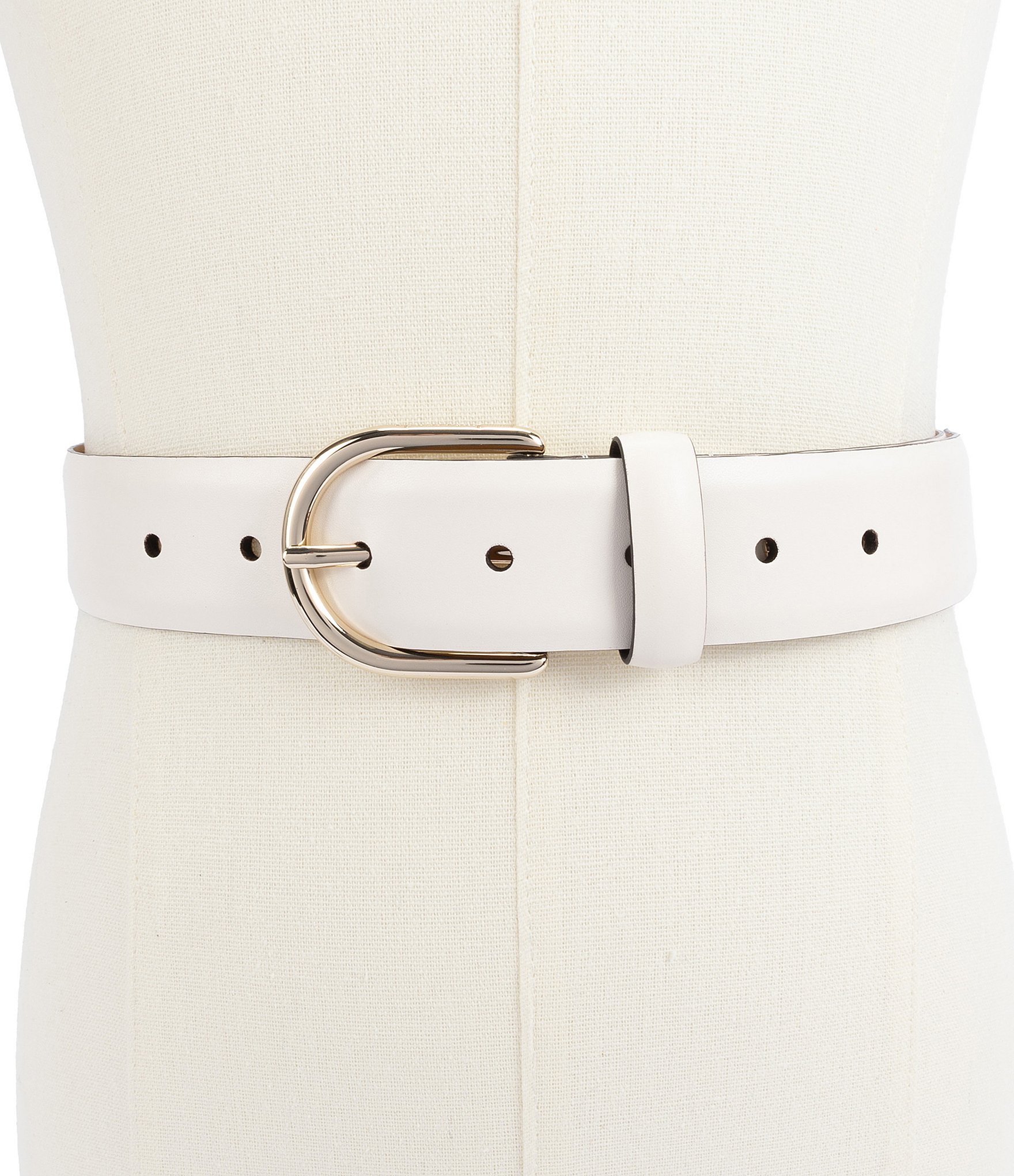 kate spade new york 1.37#double; Feather Edge Leather Belt