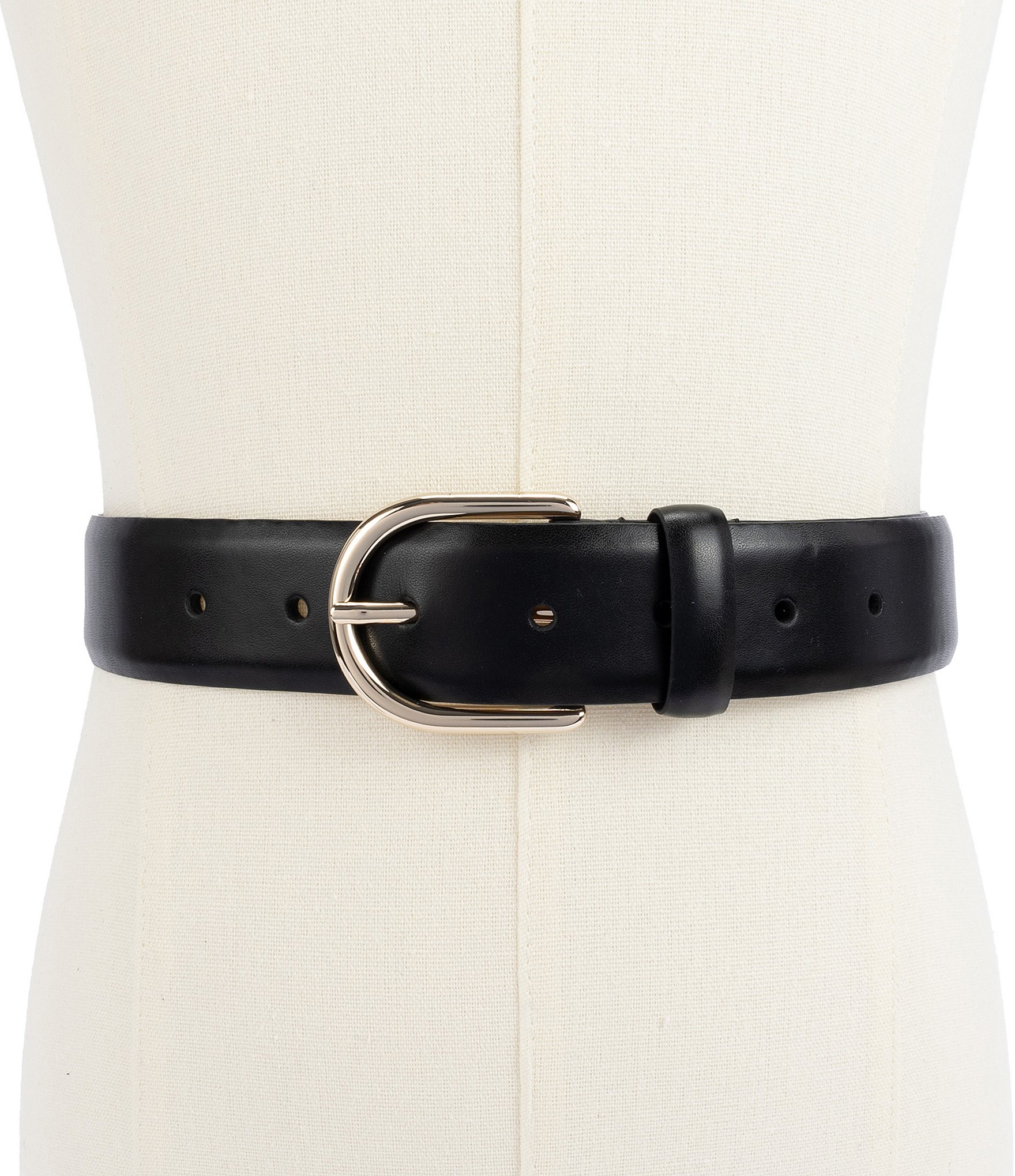 kate spade new york 1.37#double; Feather Edge Leather Belt